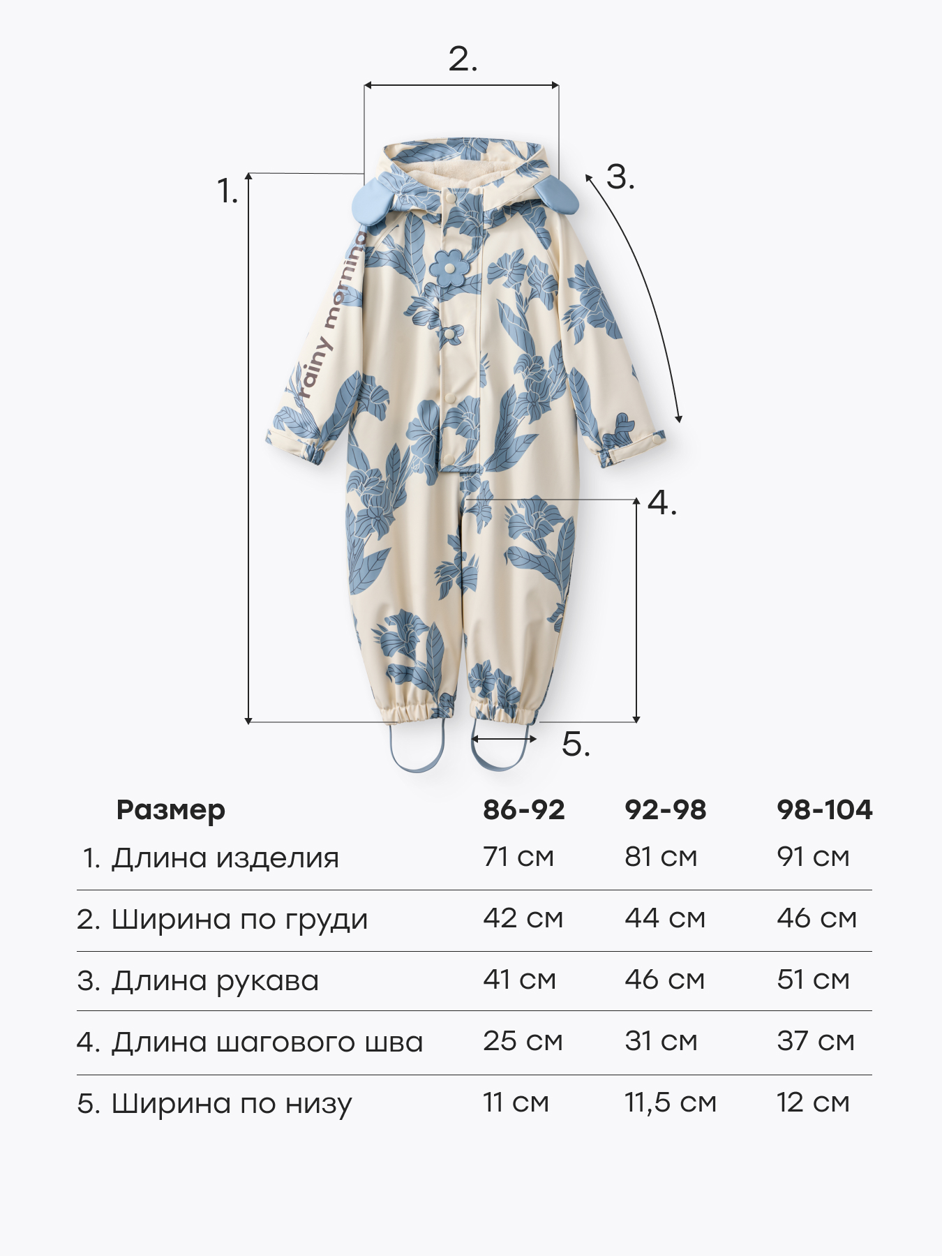 Комбинезон Happy Baby 88580-1_blue - фото 8