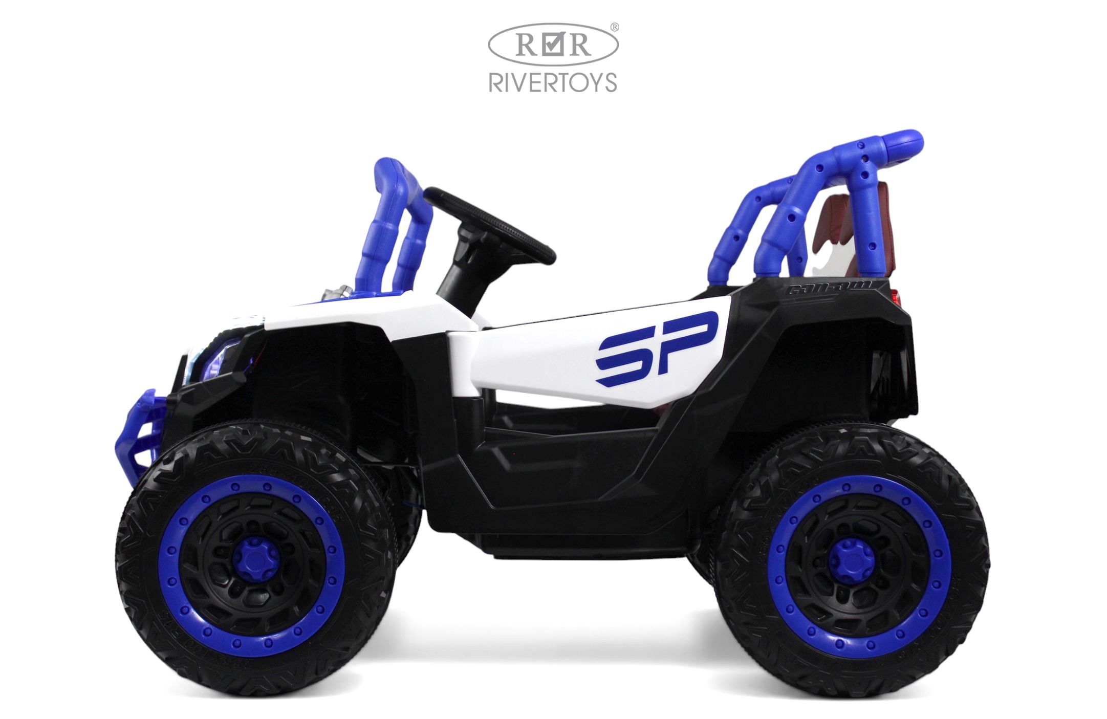 Электромобиль RIVERTOYS М303БХ-BLUE С пультом ДУ - фото 5