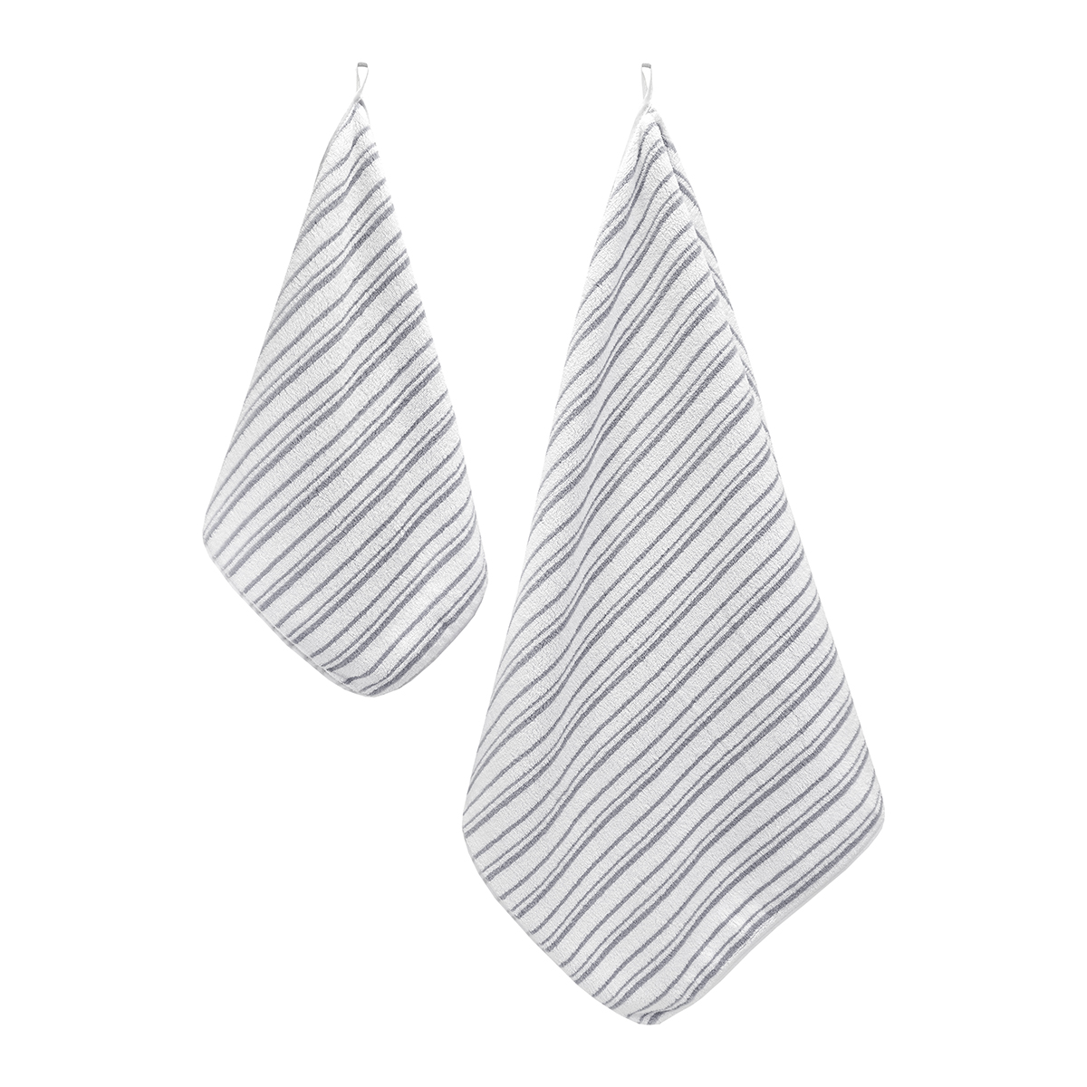 Полотенце BRAVO Лайн 35*75 + 50*100 серый 2 шт. - фото 2