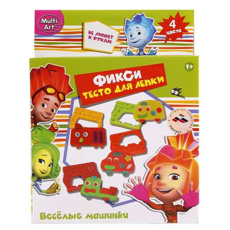 Тесто-пластилин Multiart 4 цв.
