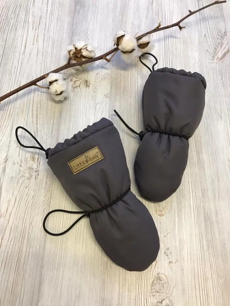 Варежки Little Kiddy varegkiтемно-серый - фото 1