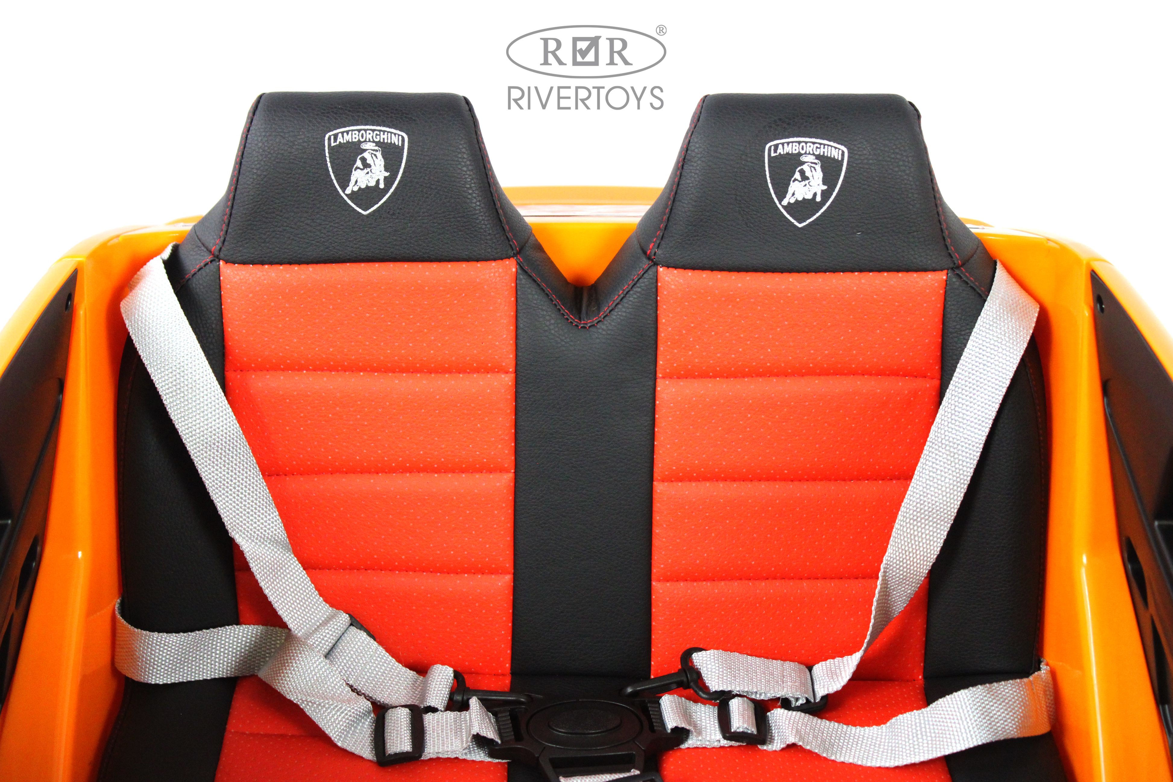 Электромобиль RIVERTOYS E777EE-ORANGE С пультом ДУ - фото 25