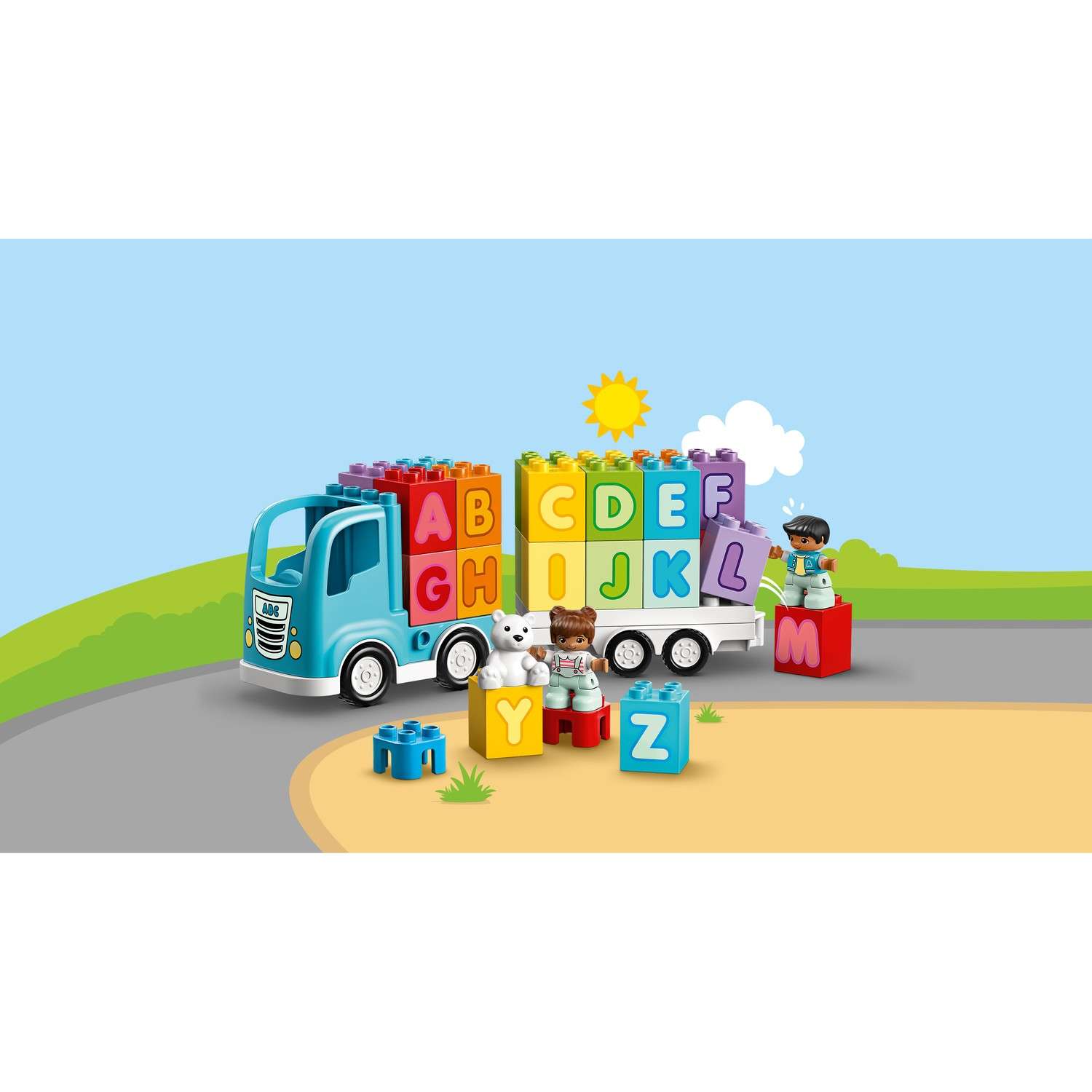 Конструктор LEGO DUPLO Грузовик Алфавит блочный - фото 9