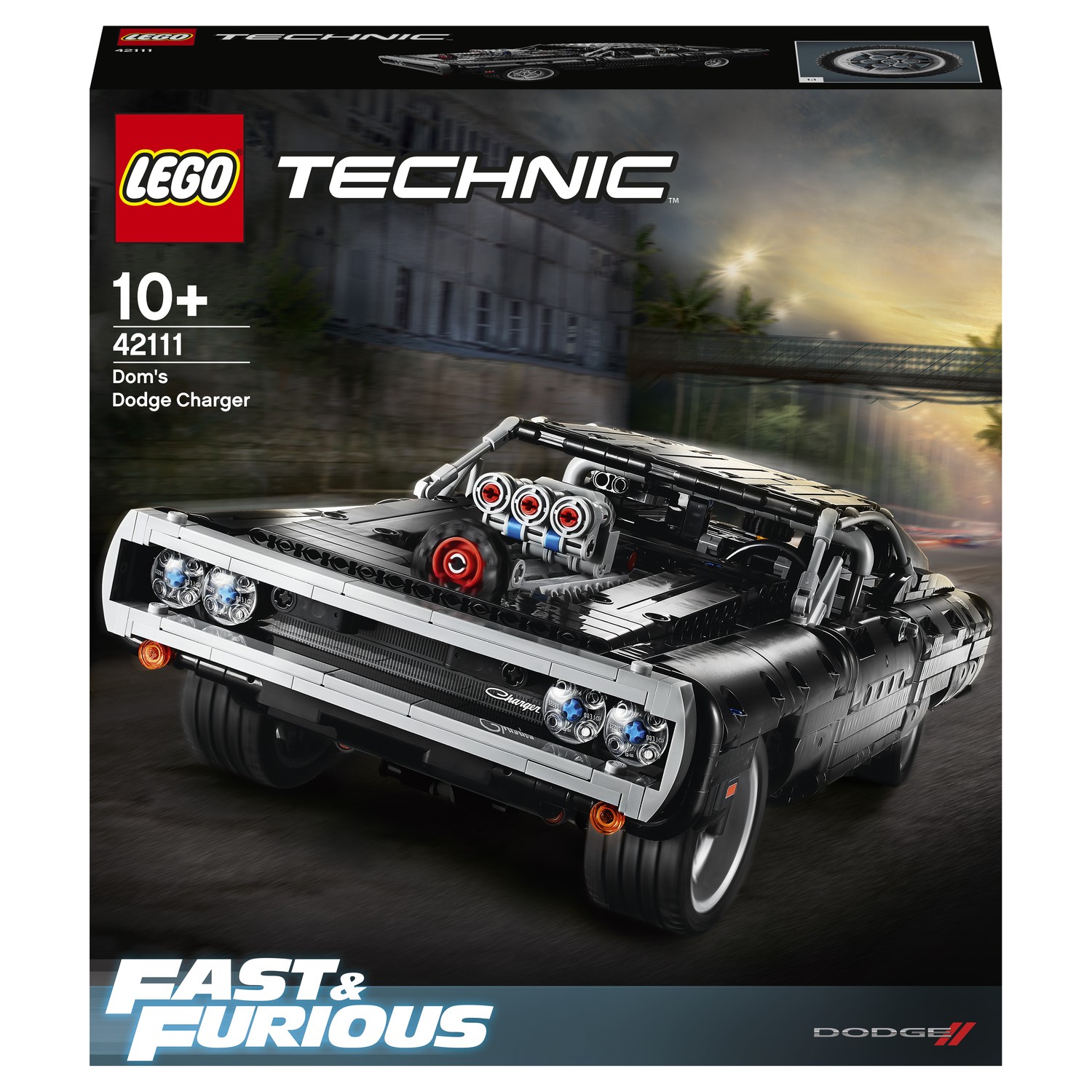 Конструктор LEGO Technic Dodge Charger Доминика Торетто 1077 дет. - фото 2