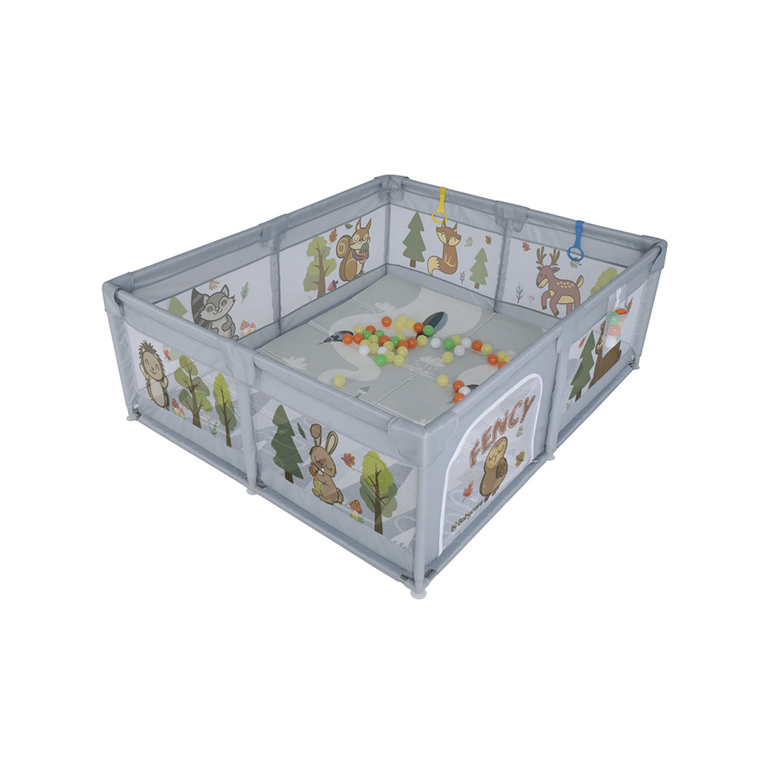 Манеж BabyCare Fancy 150х180 YP02 серый - фото 2