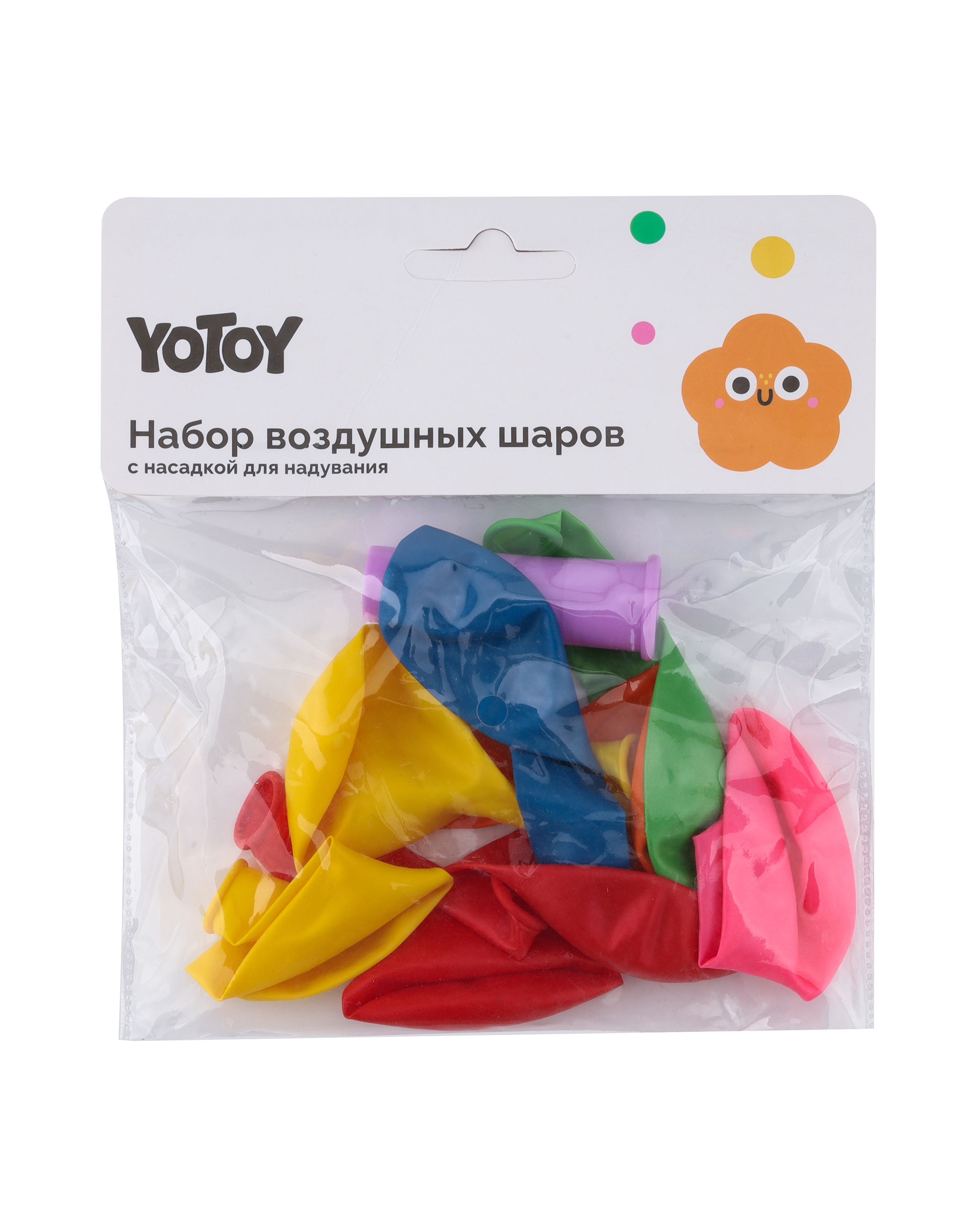 Набор шаров Yotoy 8шт 33см+надуватель - фото 1