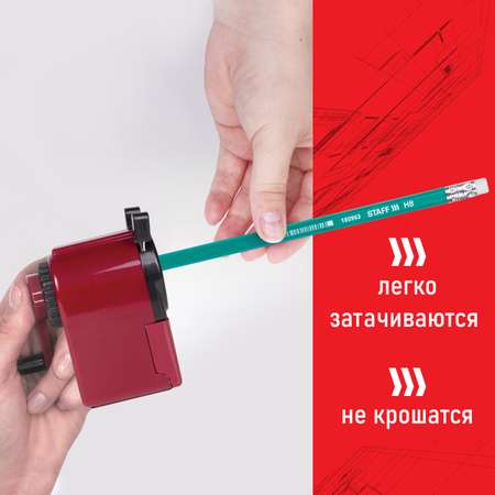 Карандаши чернографитные Staff 12 шт.