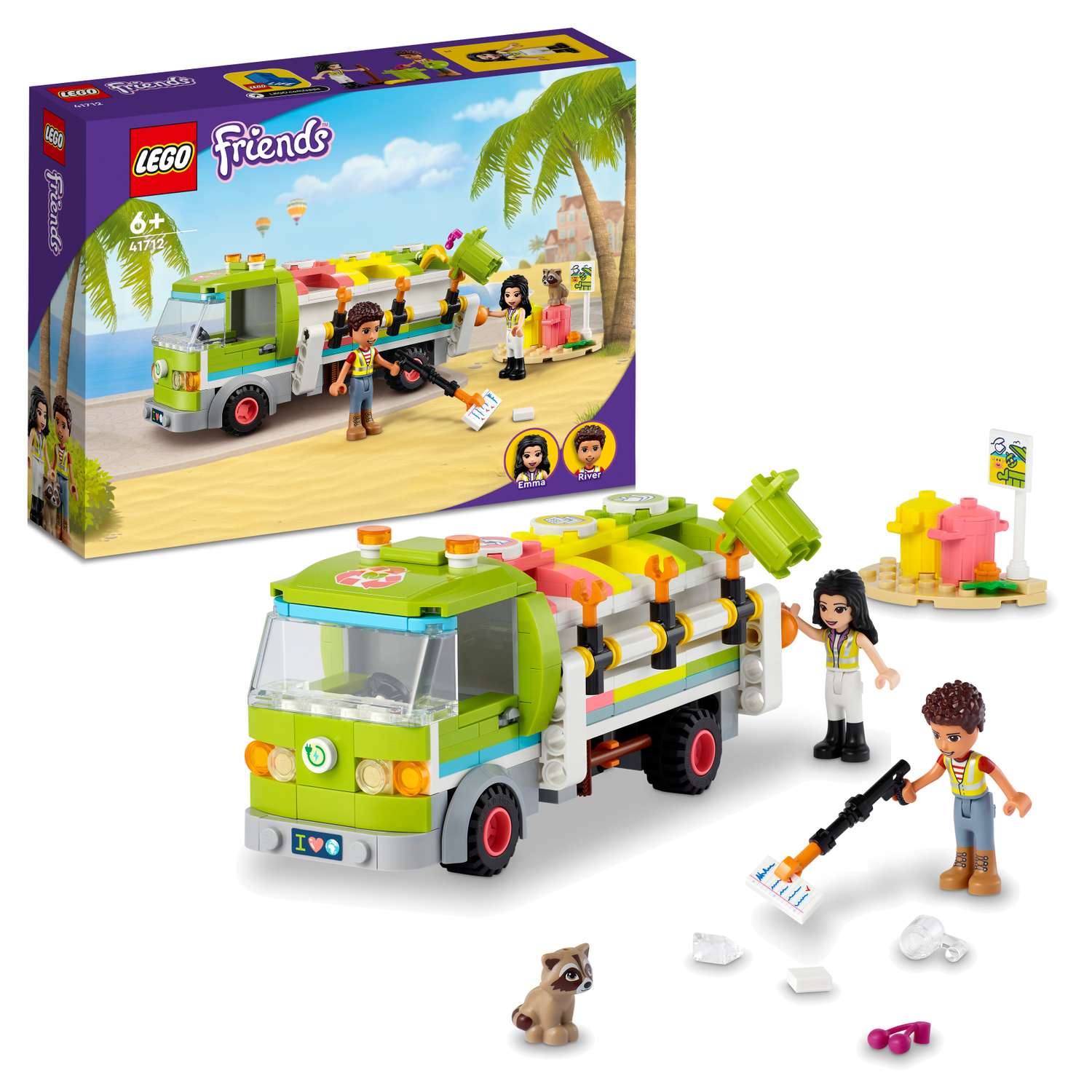 Конструктор LEGO Friends Recycling Truck блочный - фото 1