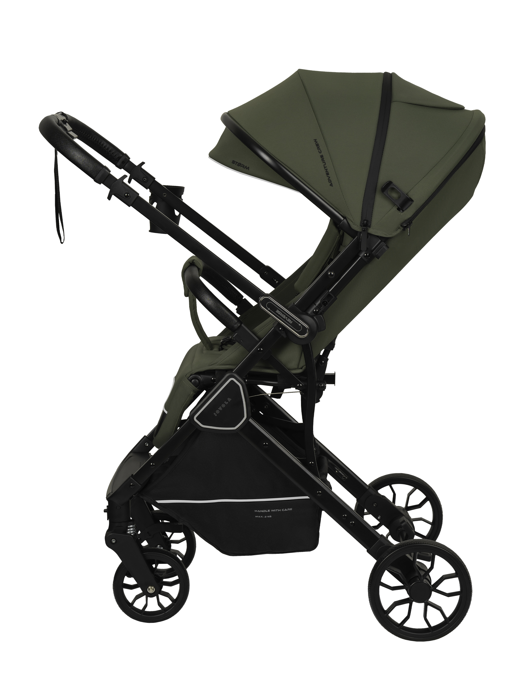 Коляска прогулочная JOVOLA Storm, зеленый - фото 5