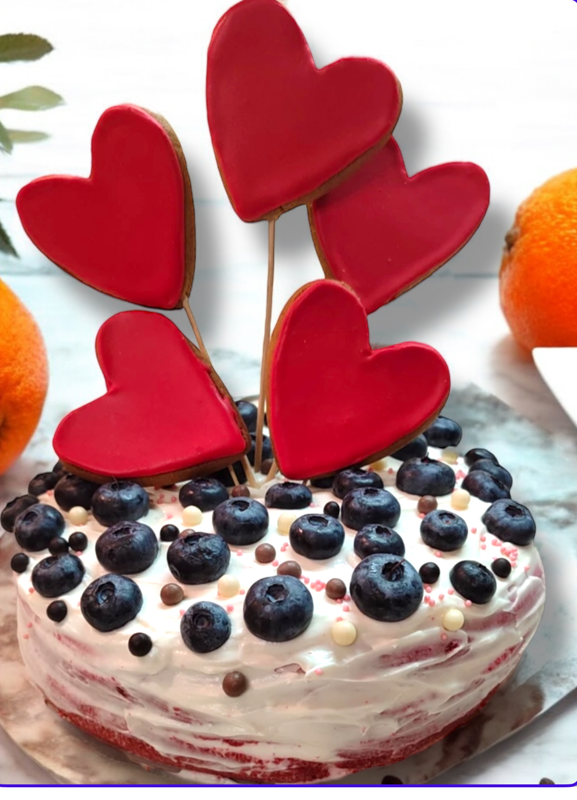 Имбирные пряники на торт Art Sweets Красное сердце 5 шт - фото 1