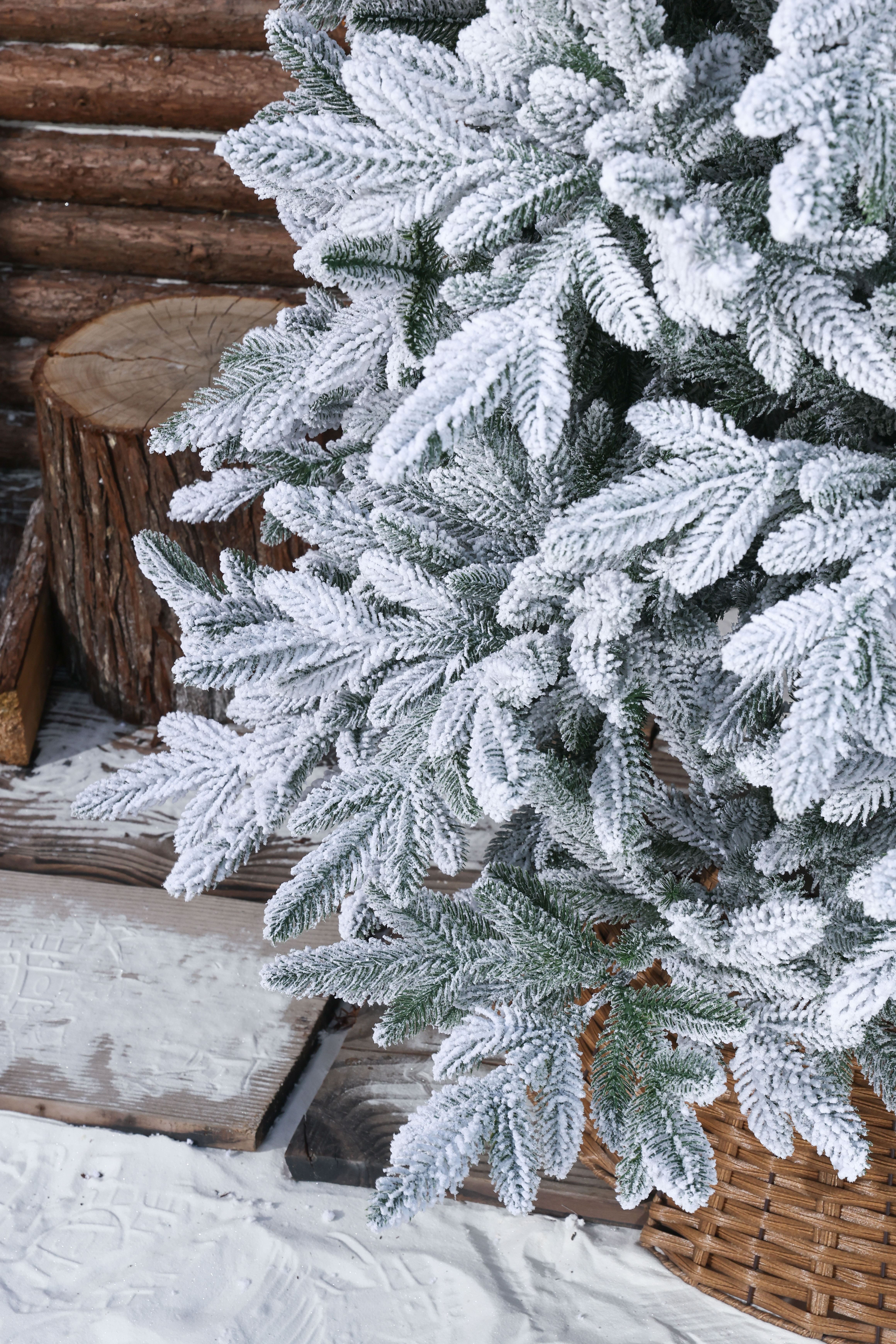 Искусственная елка BINOSHE Mont Blanc заснеженная 210 см - фото 6
