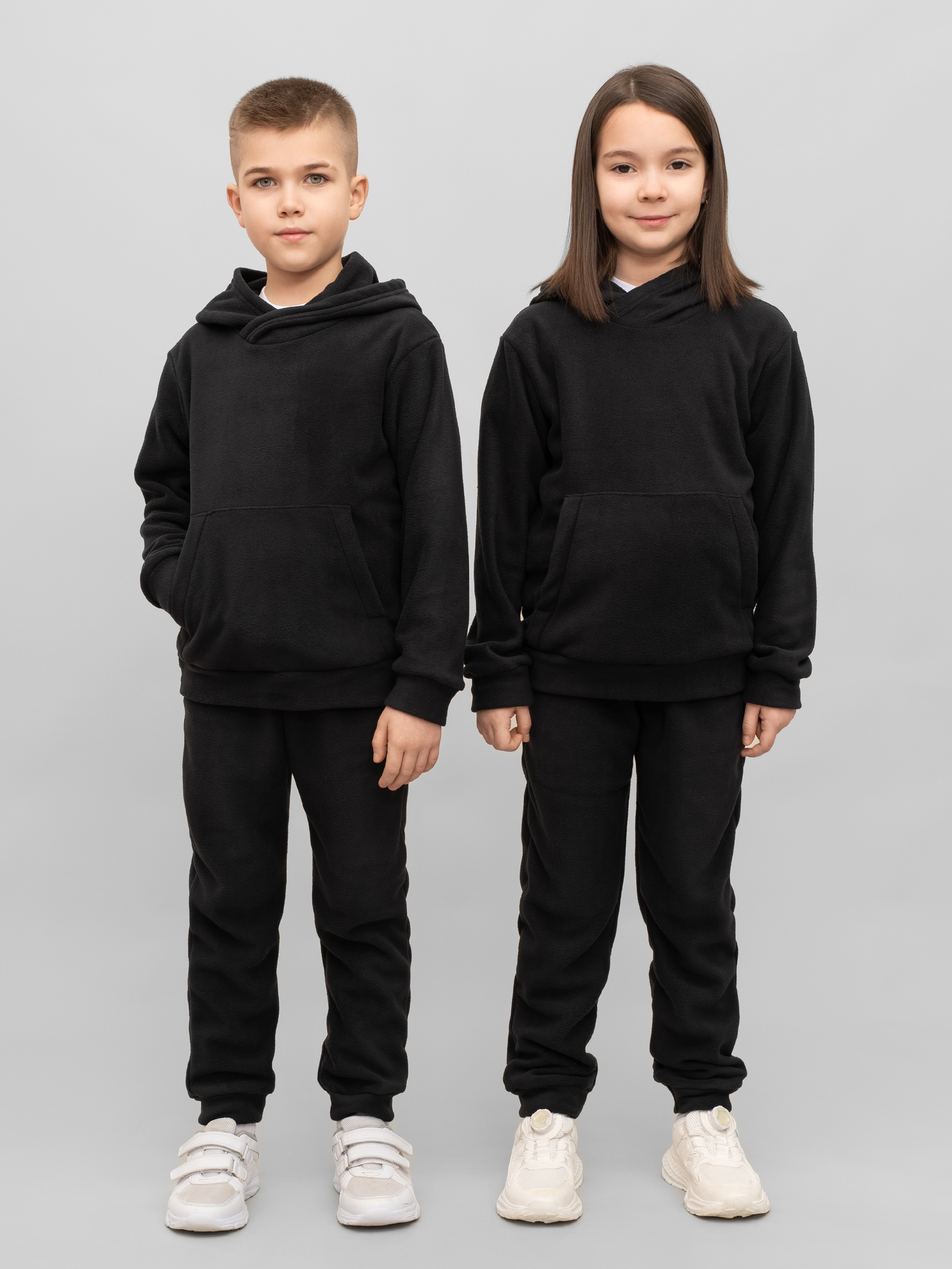 Худи и брюки Утенок 7043г(ш) черный - фото 30