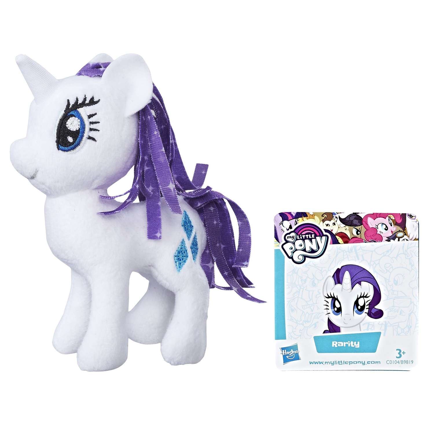 Игрушка мягкая My Little Pony Пони Рарити 2 с волосами C0104EU4 - фото 2