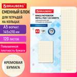 Тетрадь со сменным блоком Brauberg клетка 120 лист.