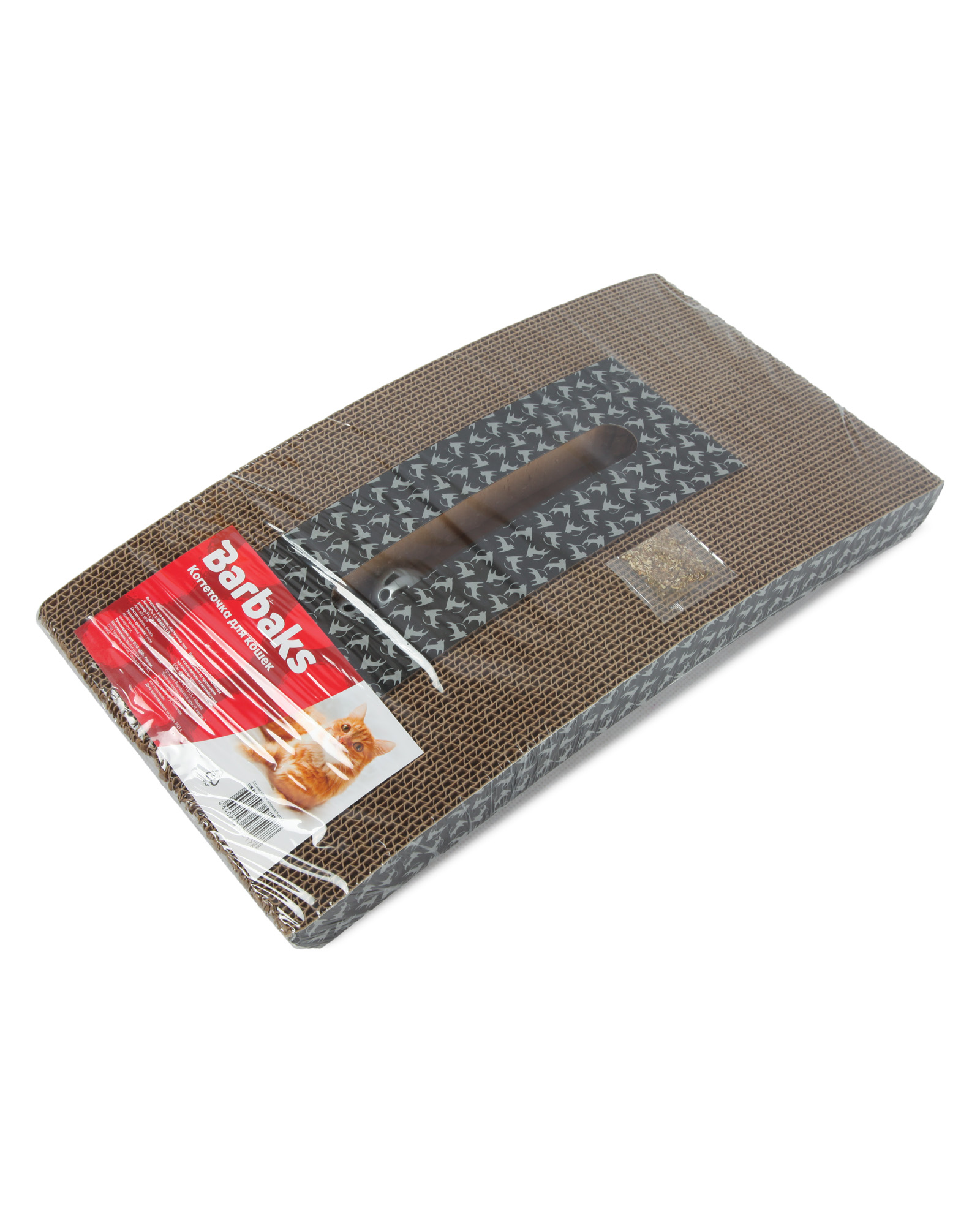 Когтеточка для кошек Barbaks Когтеточка-трек Качель с треком по центру 51*27см - фото 7