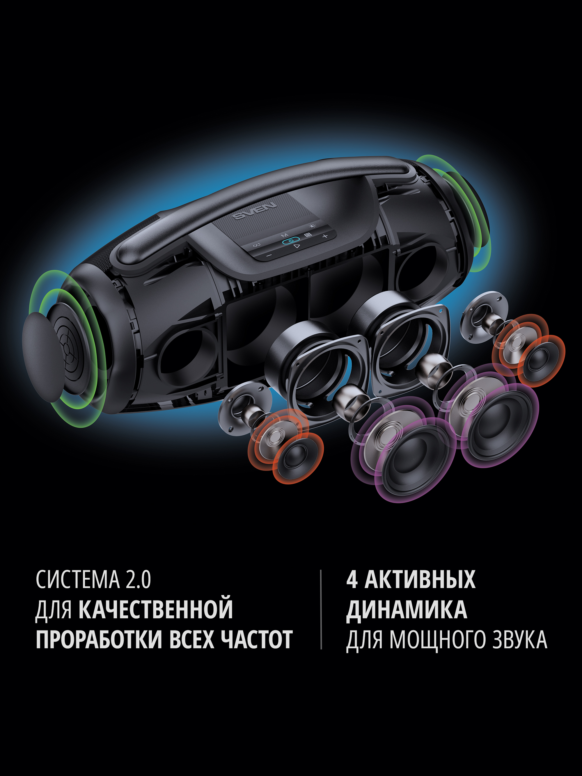 Колонка bluetooth SVEN PS-990 - фото 9