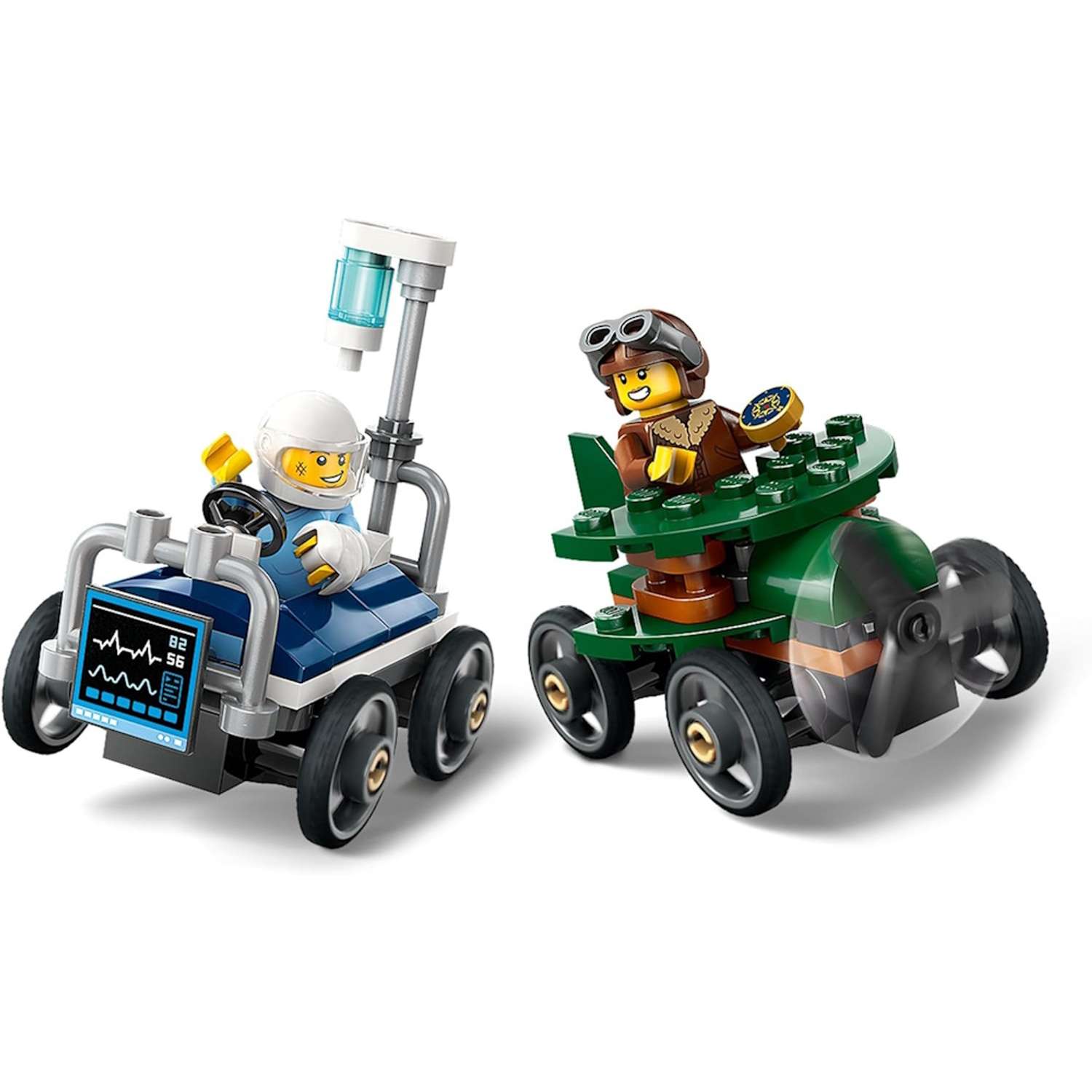 Конструктор LEGO City Самолет vs Скорая помощь блочный - фото 2