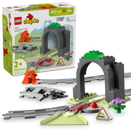 Конструктор LEGO DUPLO Железнодорожный туннель и пути блочный