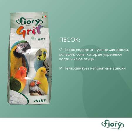 Песок для птиц Fiory Grit Mint мята 1кг