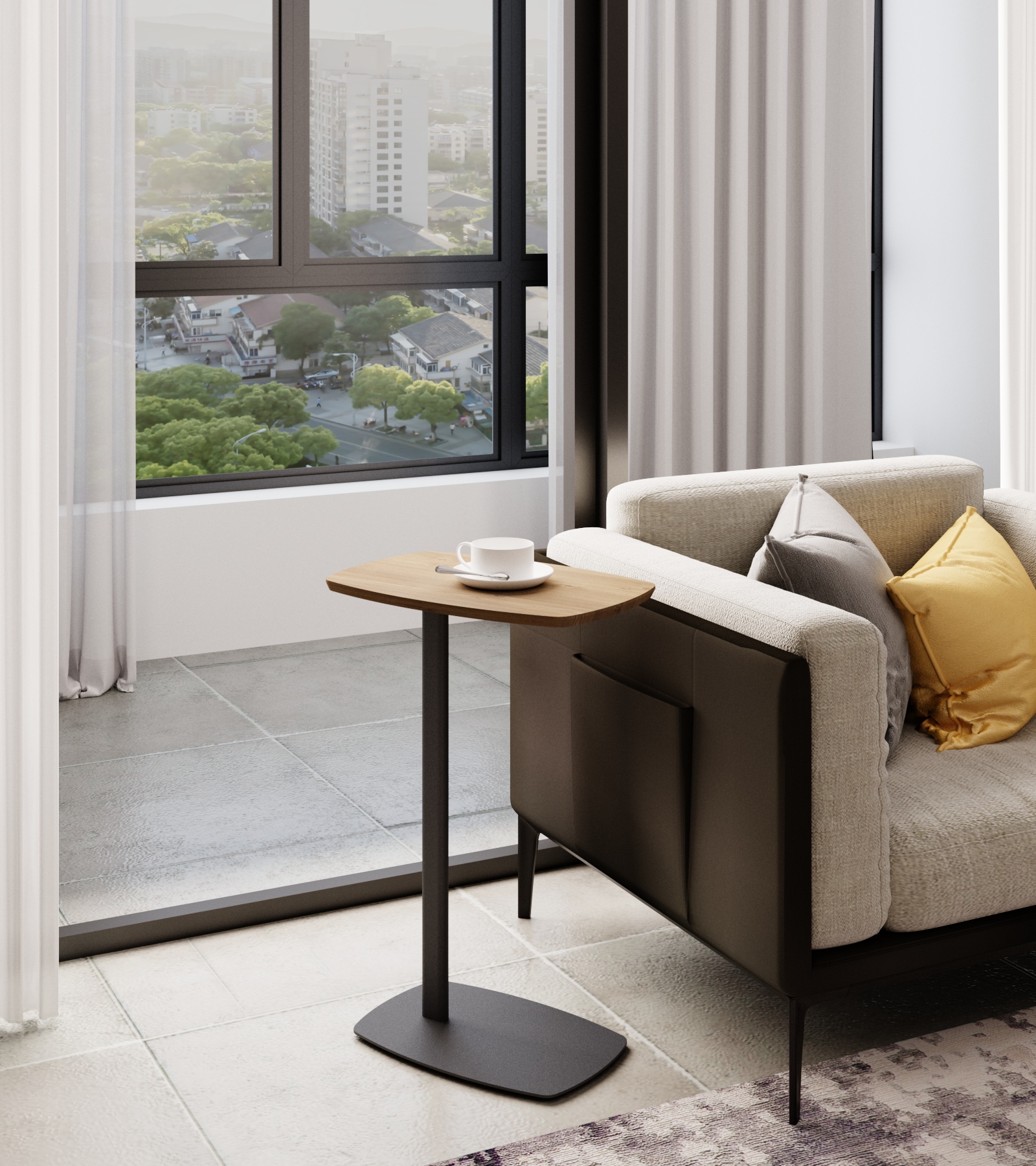 Стол придиванный SLINE Дей орех кантри - фото 5