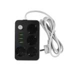 Удлинитель ё 3USB 1.8м 4 розетки