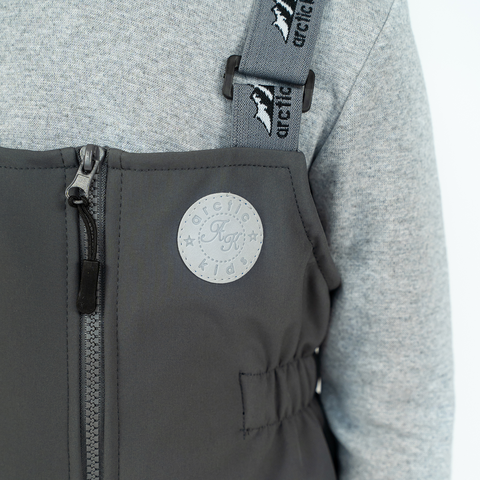 Полукомбинезон Arctic kids 60-021 серый - фото 10