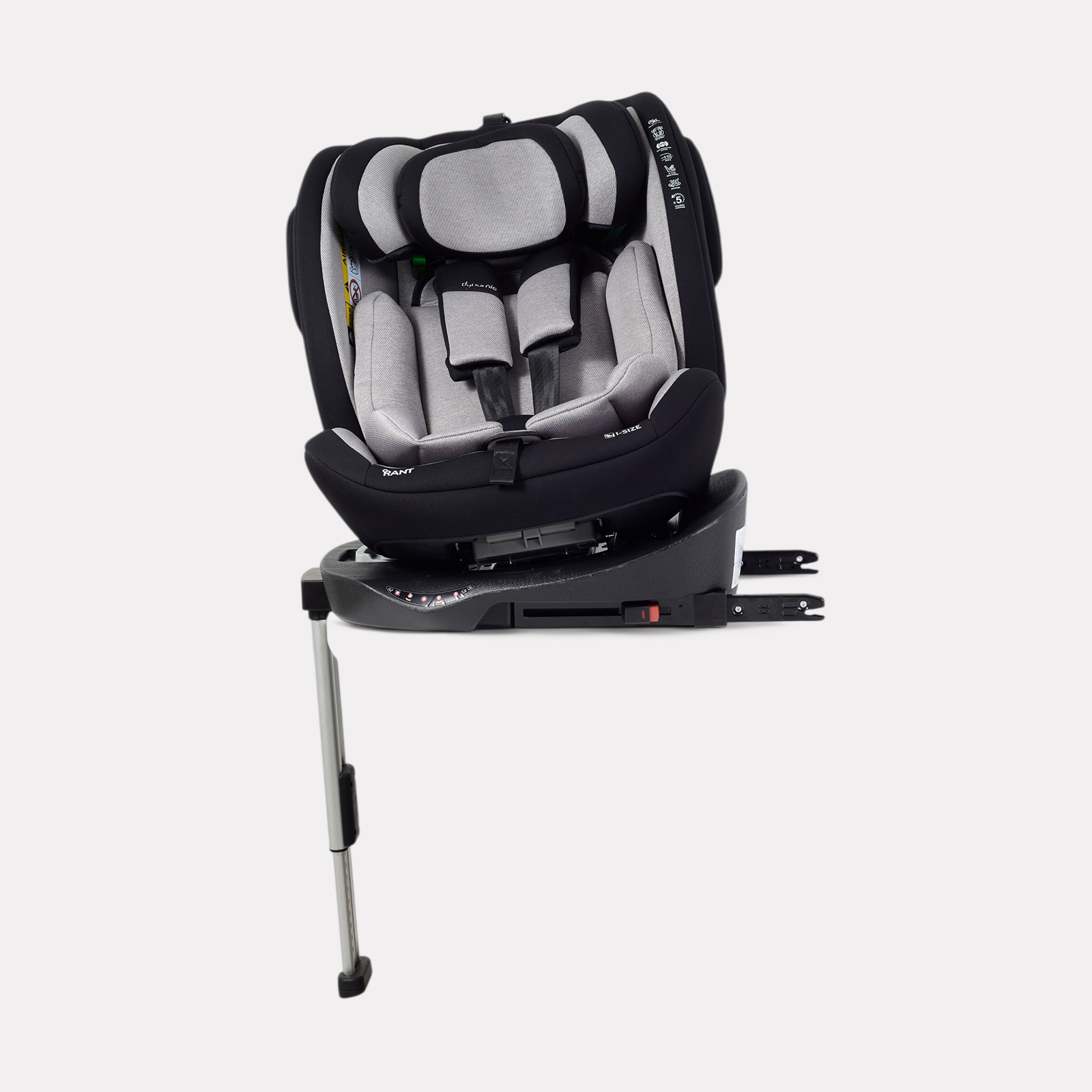 Автокресло Rant Basic Isofix 0+/1/2/3 (0-36 кг) серый - фото 6