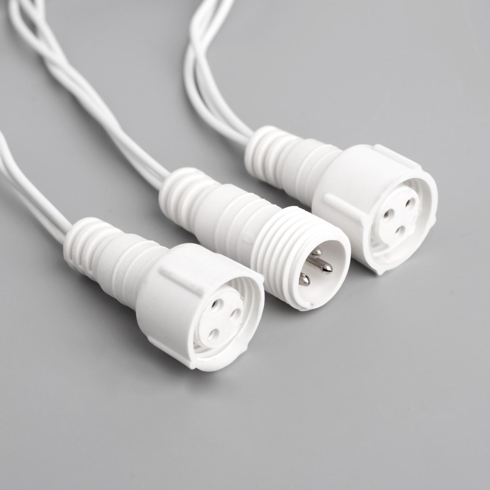 Гирлянда Luazon «Нить» 10 м умс белая нить 100 led свечение мульти 220в - фото 5