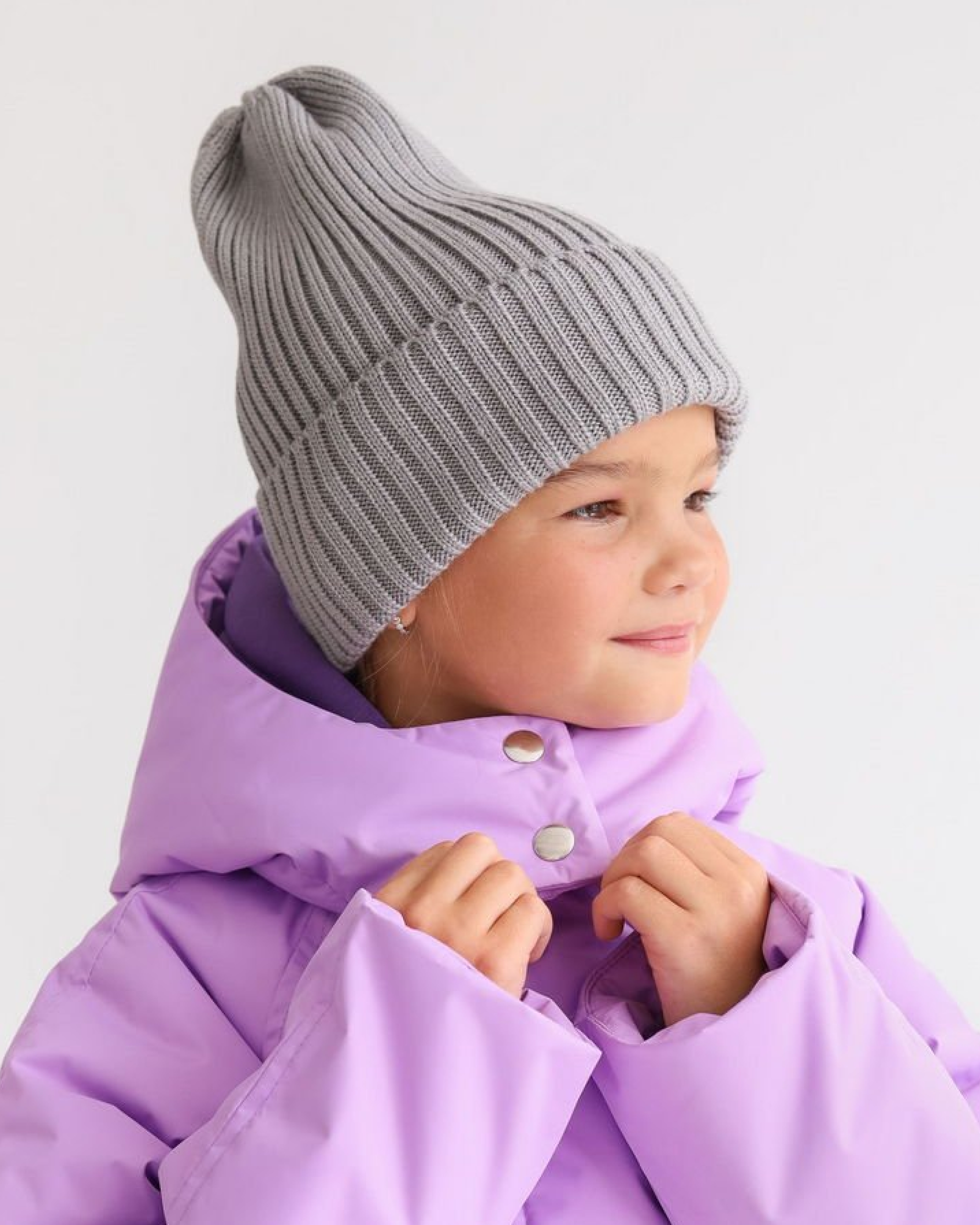 Шапка MINIDINO ВЯЗ-Ш-001/10001Шапка Тыковка серый - фото 1