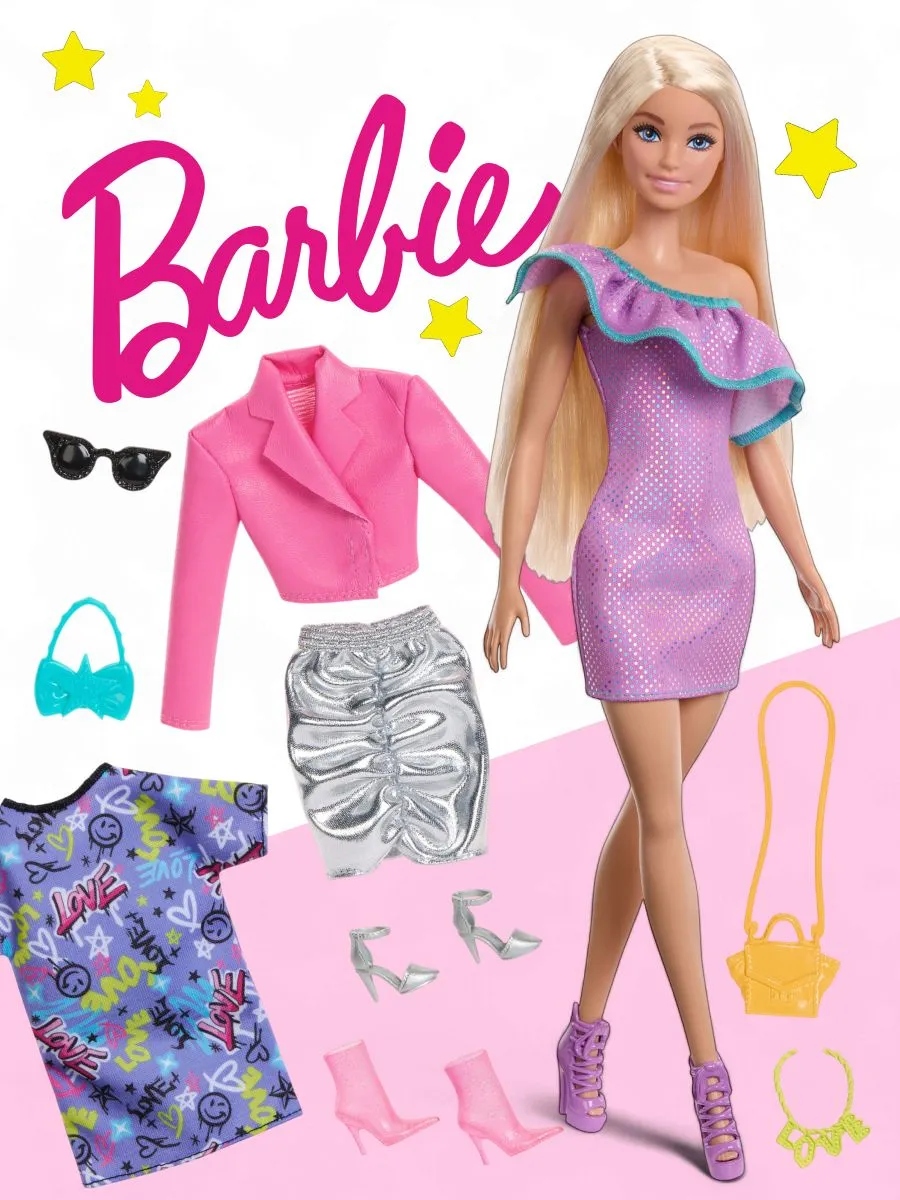 Кукла модельная Barbie Блондинка с одеждой высота 29 см HYT61 - фото 1