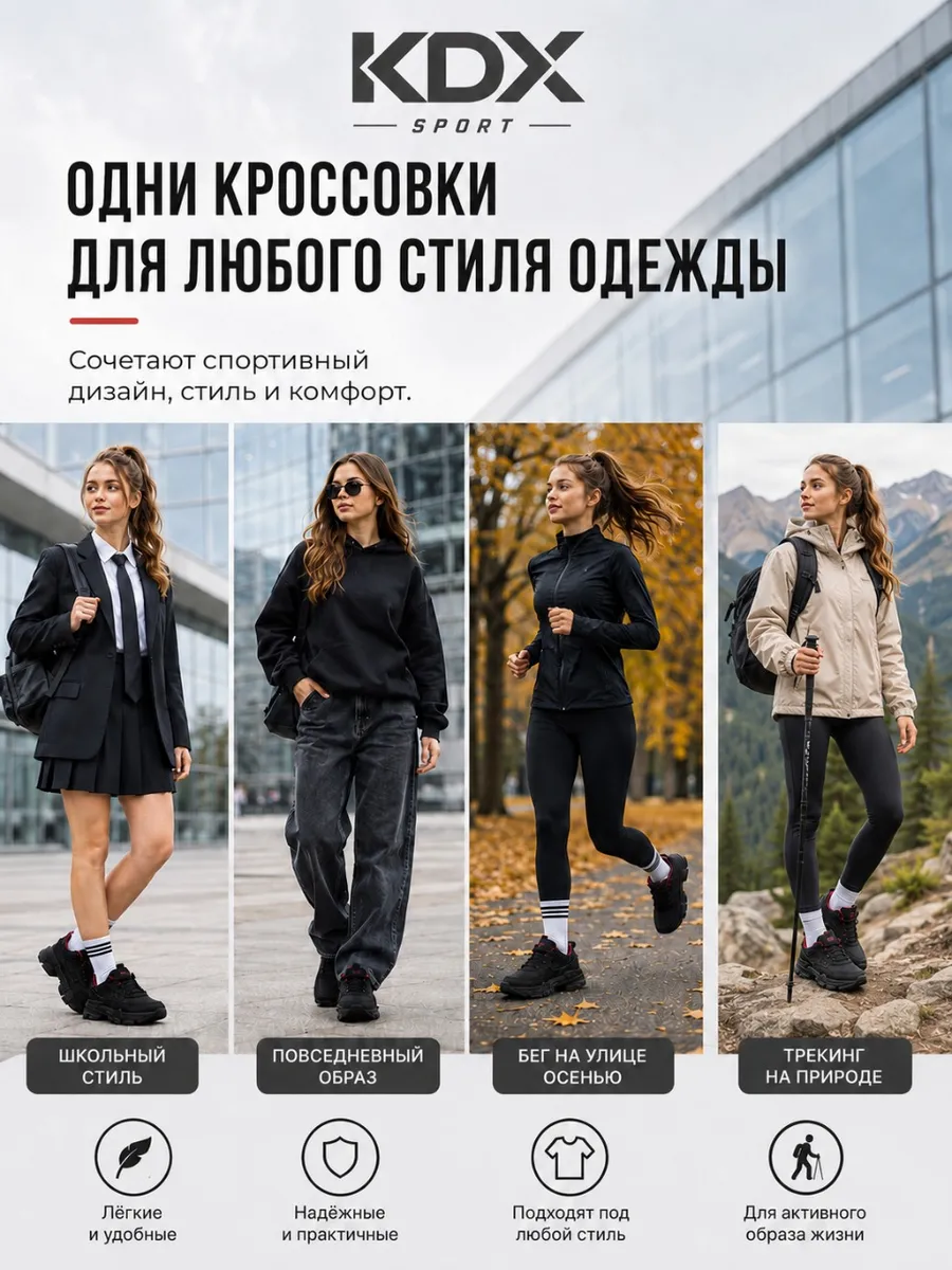Кроссовки KDX XSM-01 black - фото 7