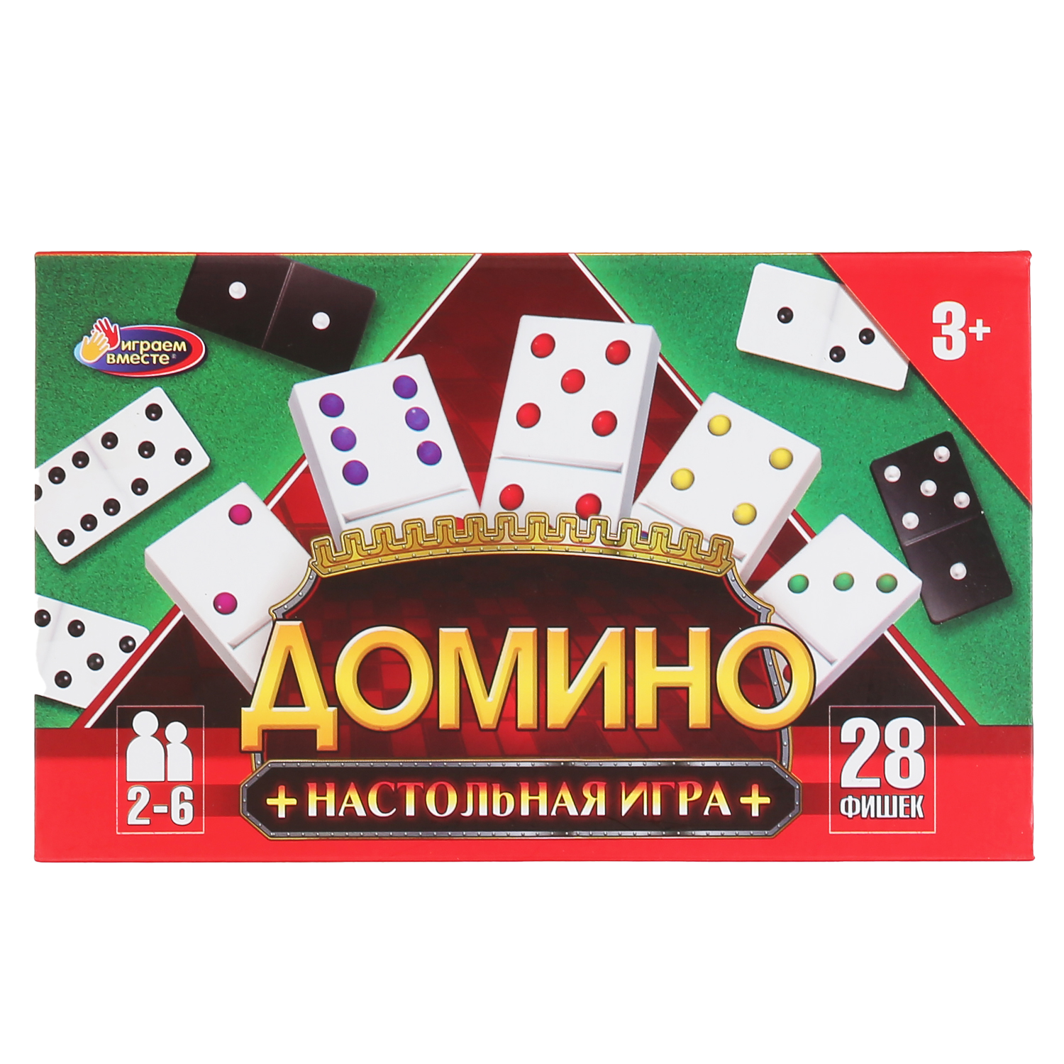 Настольная игра Играем вместе Домино - фото 1