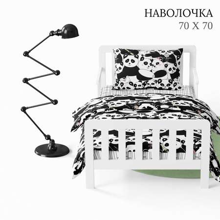 Детское постельное белье Wake Me Wake Панды 1.5 спальный наволочка 70х70 см