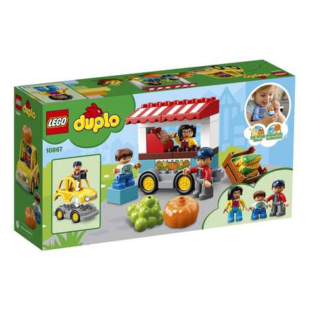 Конструктор LEGO DUPLO Фермерский рынок блочный