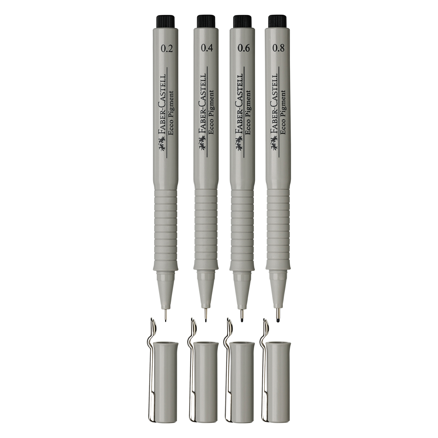 Ручка капиллярная Faber Castell 4 шт. - фото 2