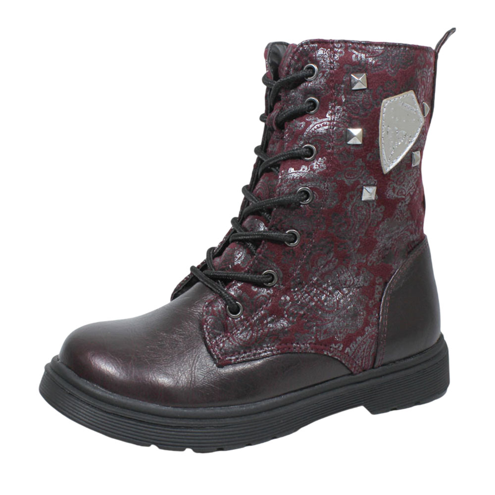 Ботинки Europen 6250-SV EUROPEN Ботинки для девочки,бордовый - фото 1