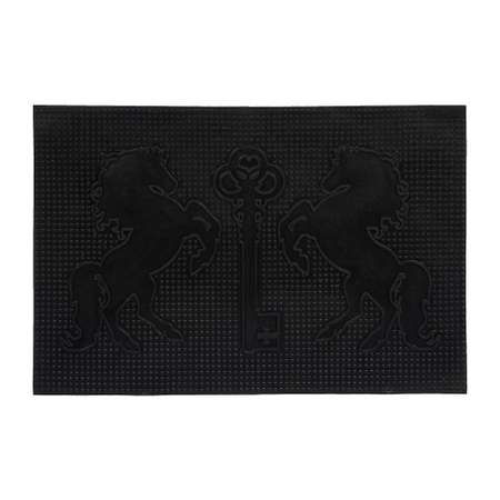 Коврик придверный Vortex 40х60 см черный Ключ