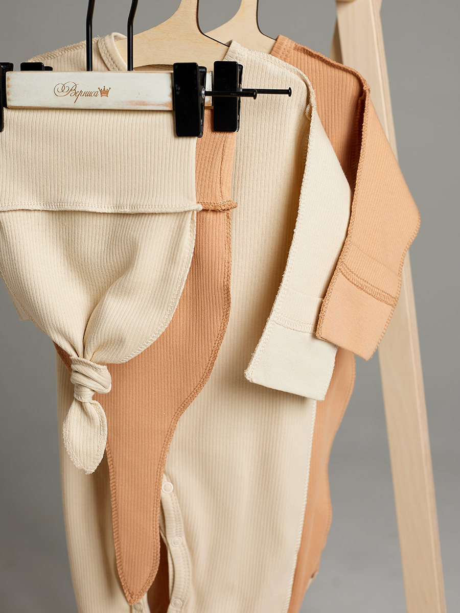 Комбинезон 2 шт Milkymania 1097 песочный-терракот - фото 8