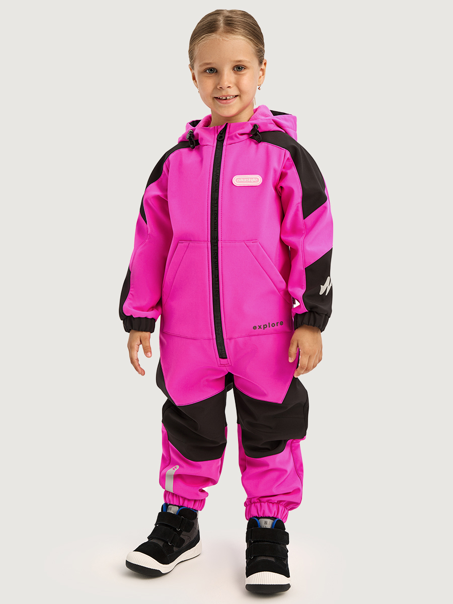 Комбинезон NIKASTYLE 8л15026 фуксия/черный - фото 1