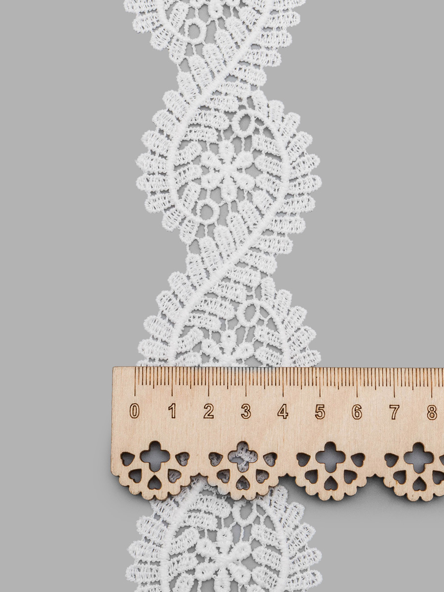 Кружево для рукоделия Айрис гипюровое 50 мм 13,71м - фото 3