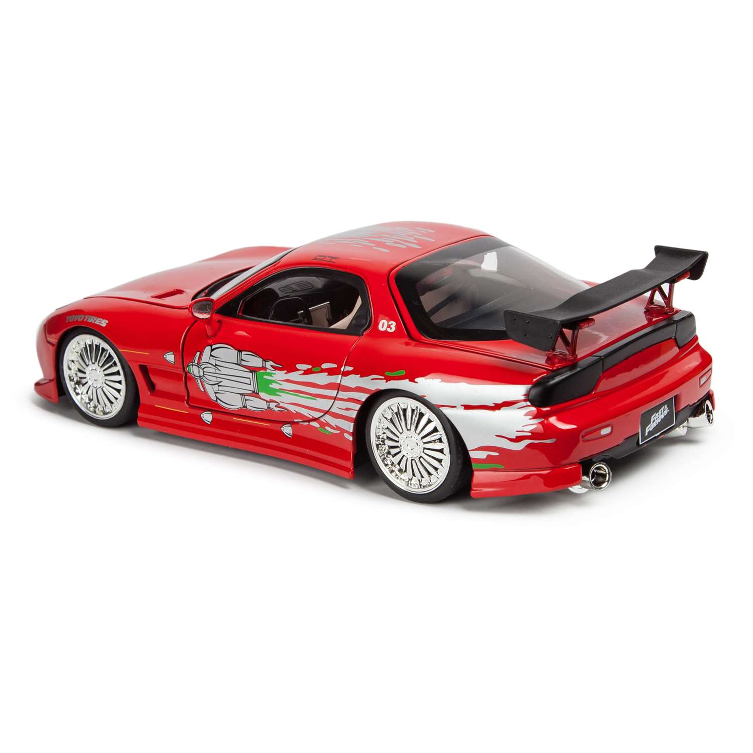 Автомобиль Fast and Furious 1:24 красный 98338 - фото 3