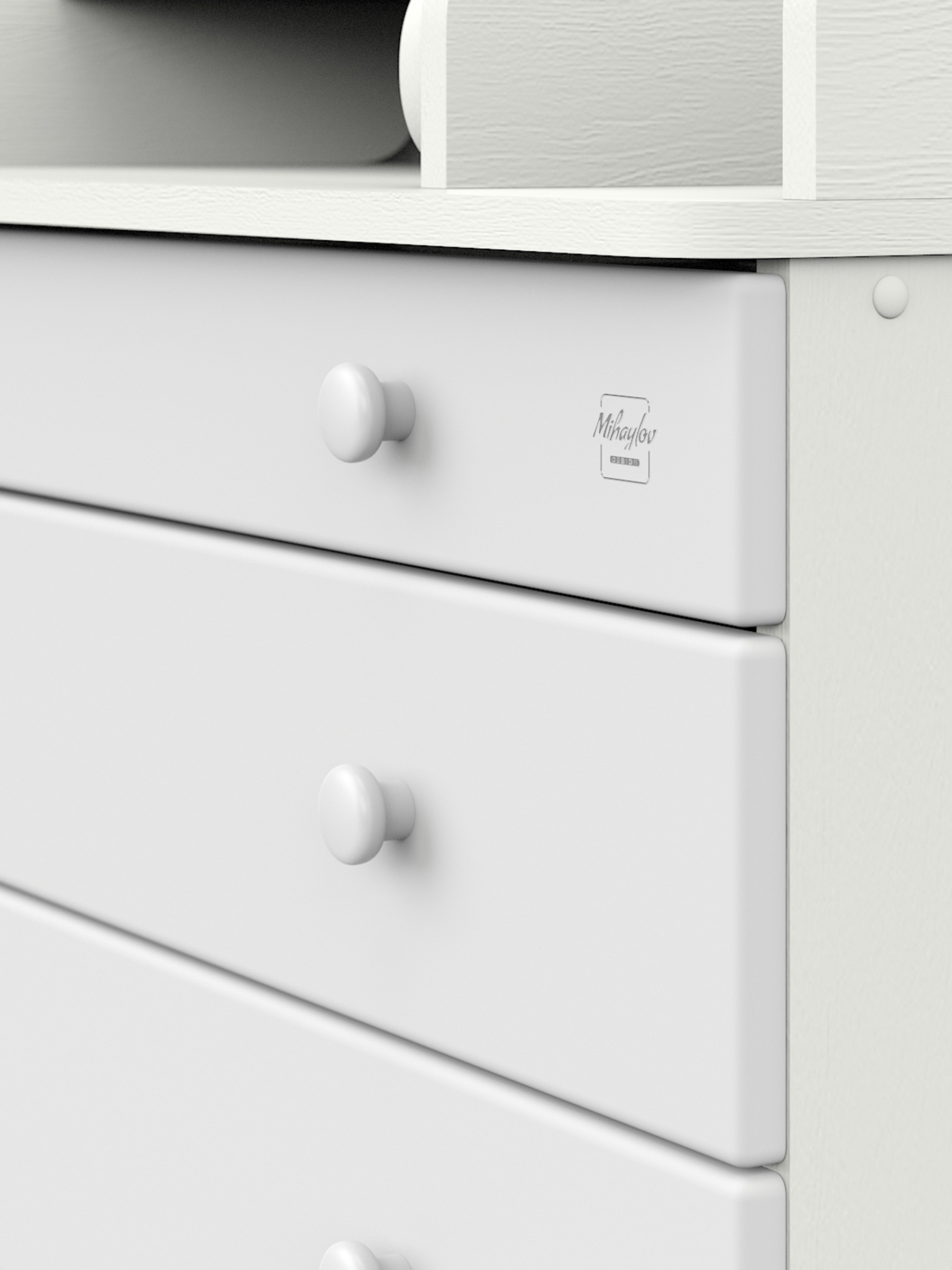 Комод пеленальный Aton Maks белый премиум белый - фото 11