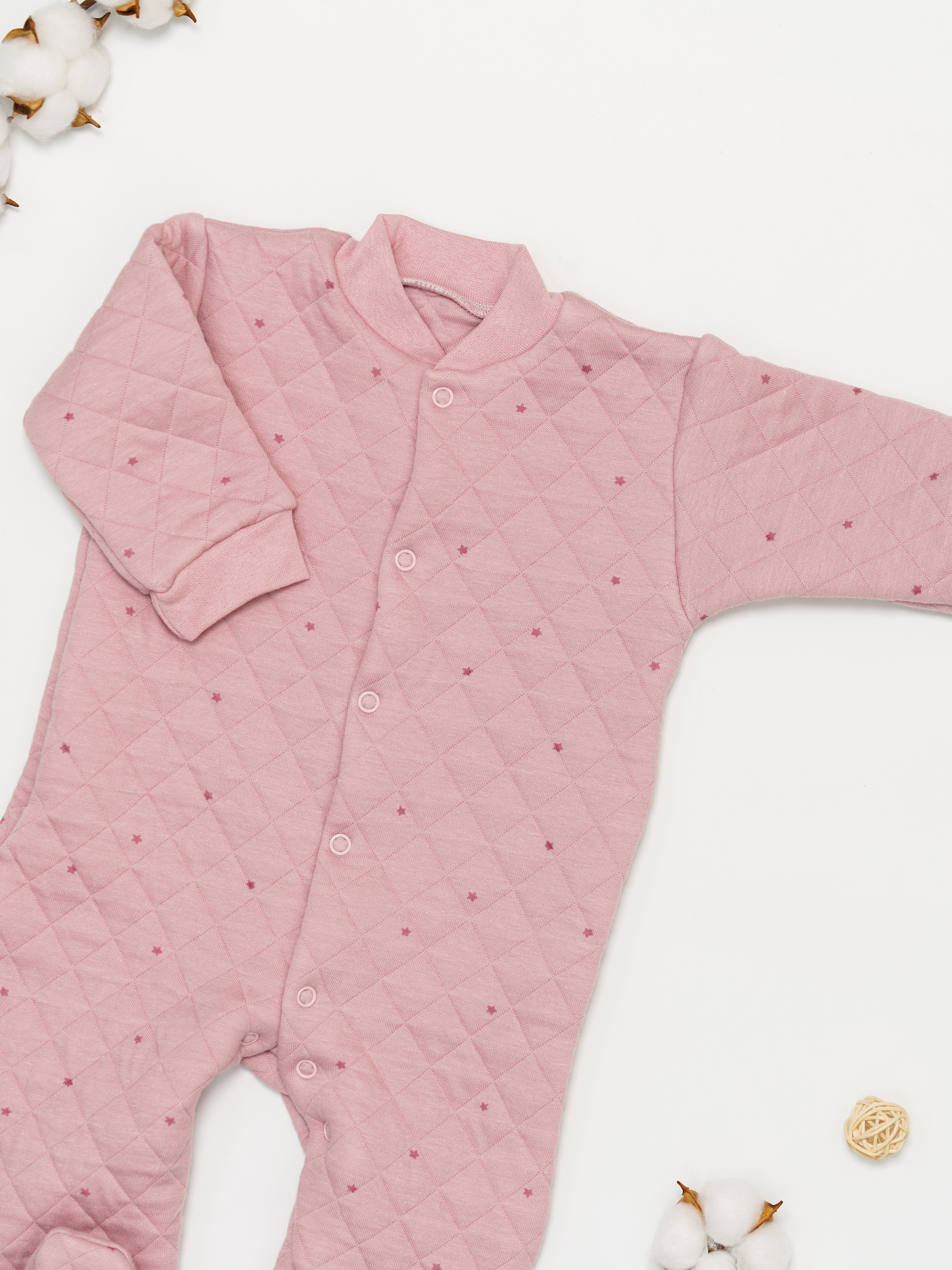Комбинезон МАЛЫШЕЕВО Капит звезды розовый - фото 6