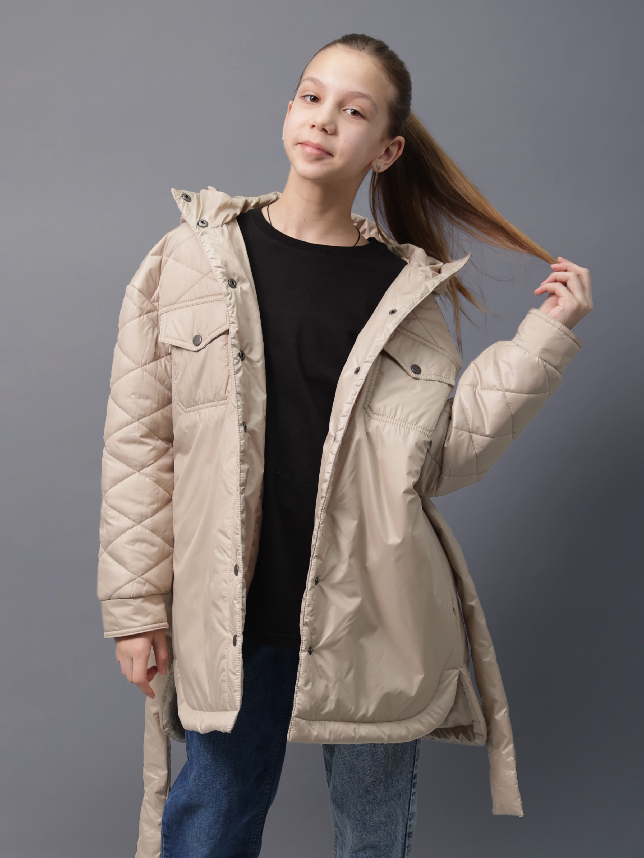 Куртка Аврора 973-Д/бежевый - фото 1