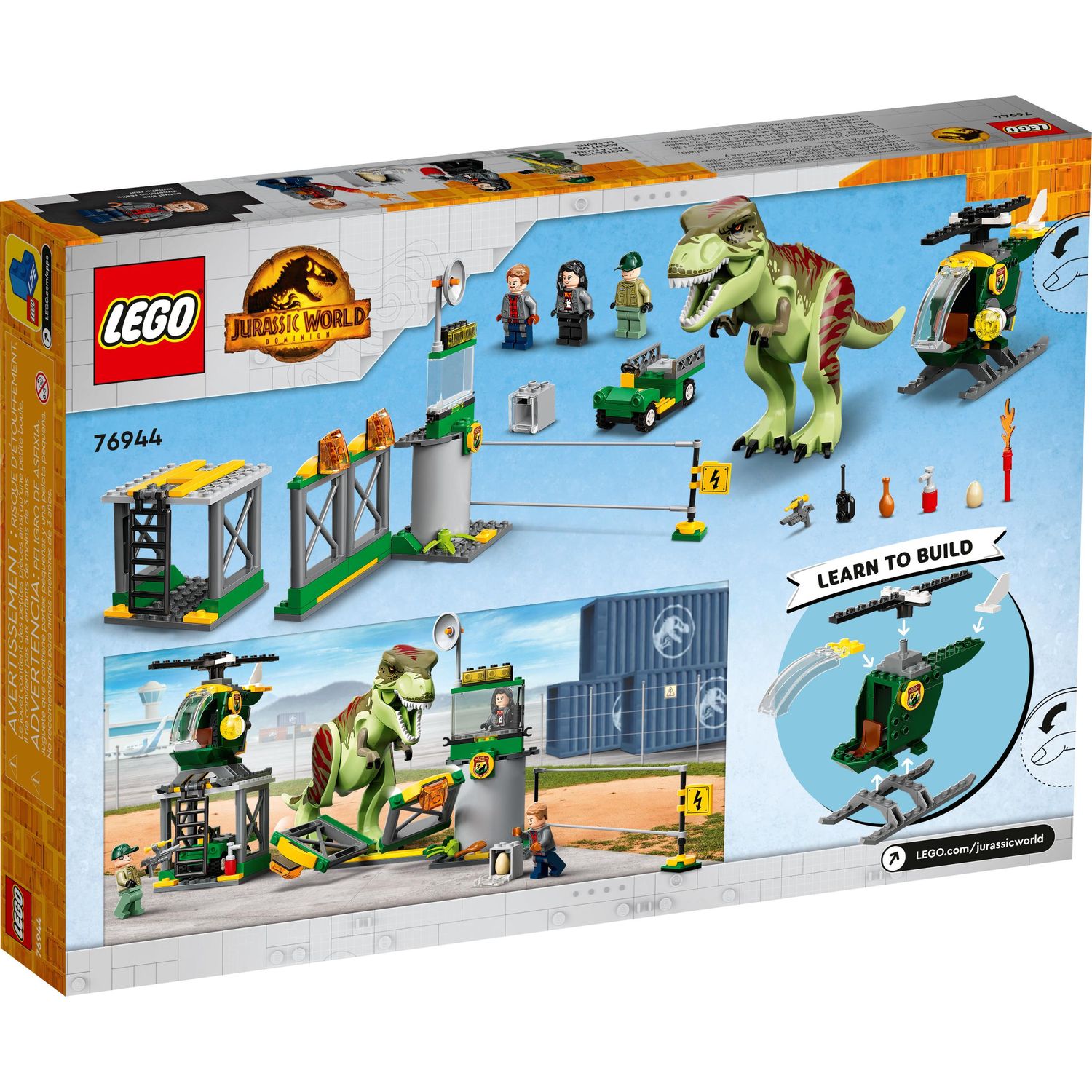 Конструктор LEGO Jurassic World Побег Тираннозавра блочный - фото 7