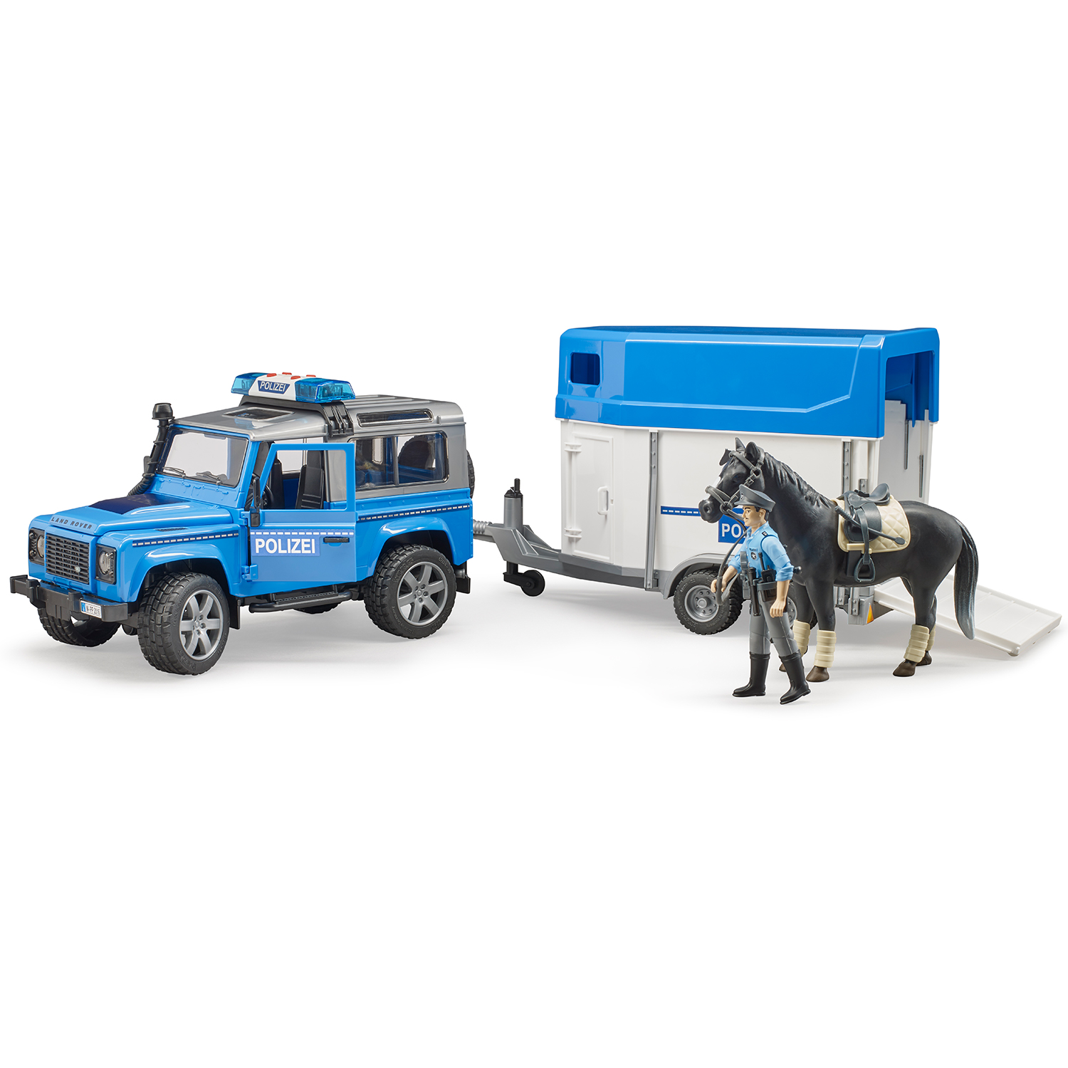 Игровой набор Bruder Land Rover Полиция 02-588 - фото 8