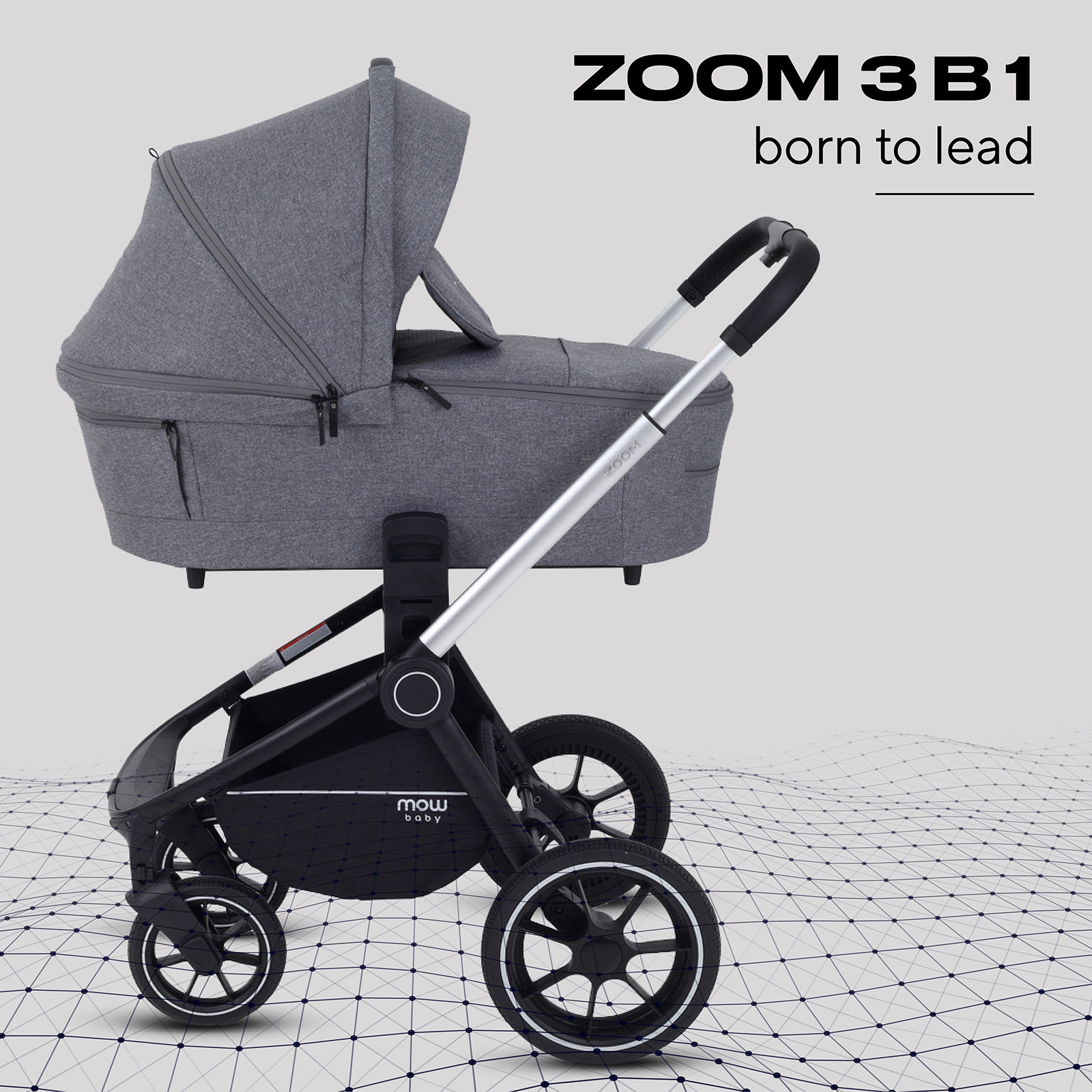 Коляска 3в1 MOWbaby Zoom - фото 1