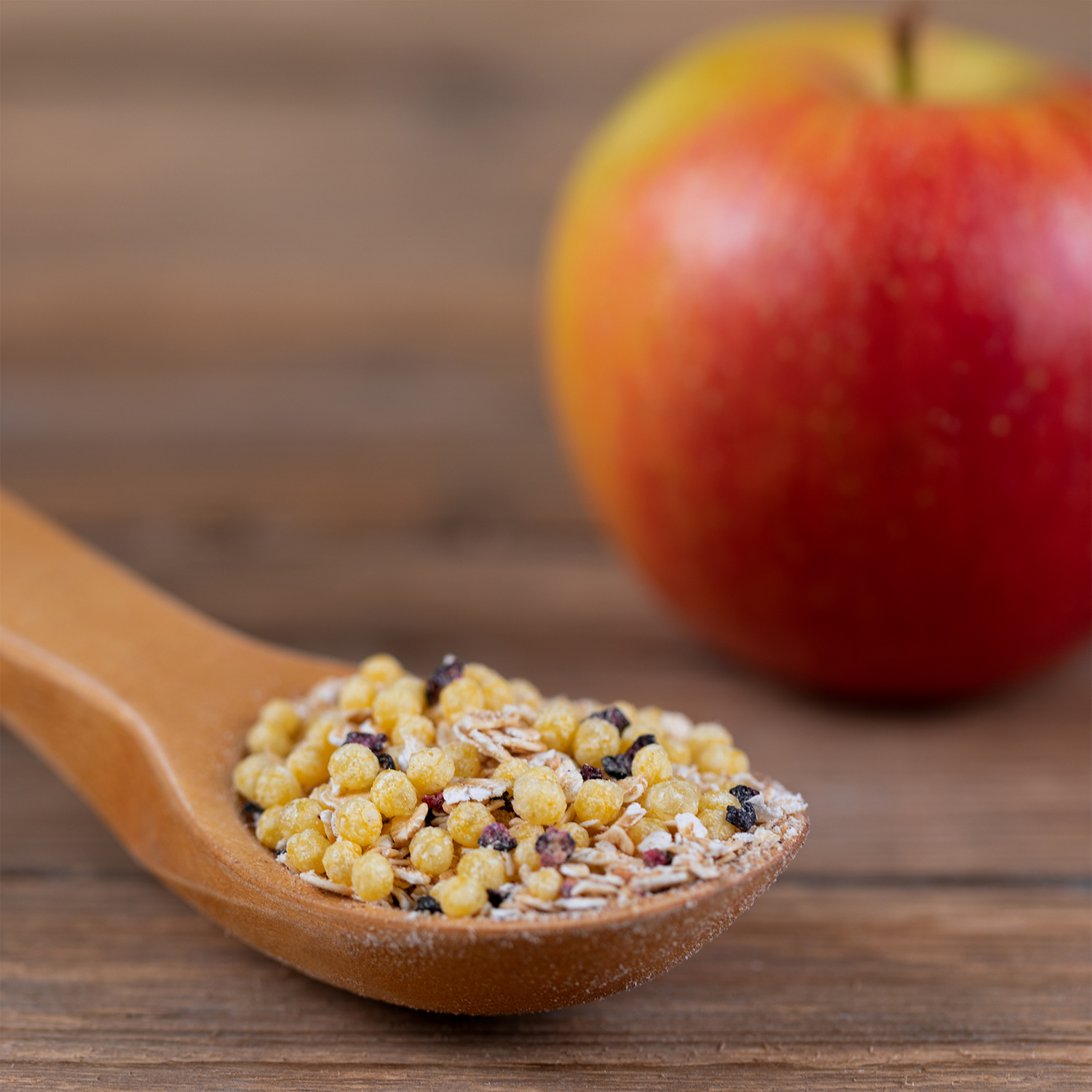 Каша Fleur Alpine мультизлаковая банан-яблоко-черника с кукурузными шариками и овсяными хлопьями 200г с 12месяцев - фото 11