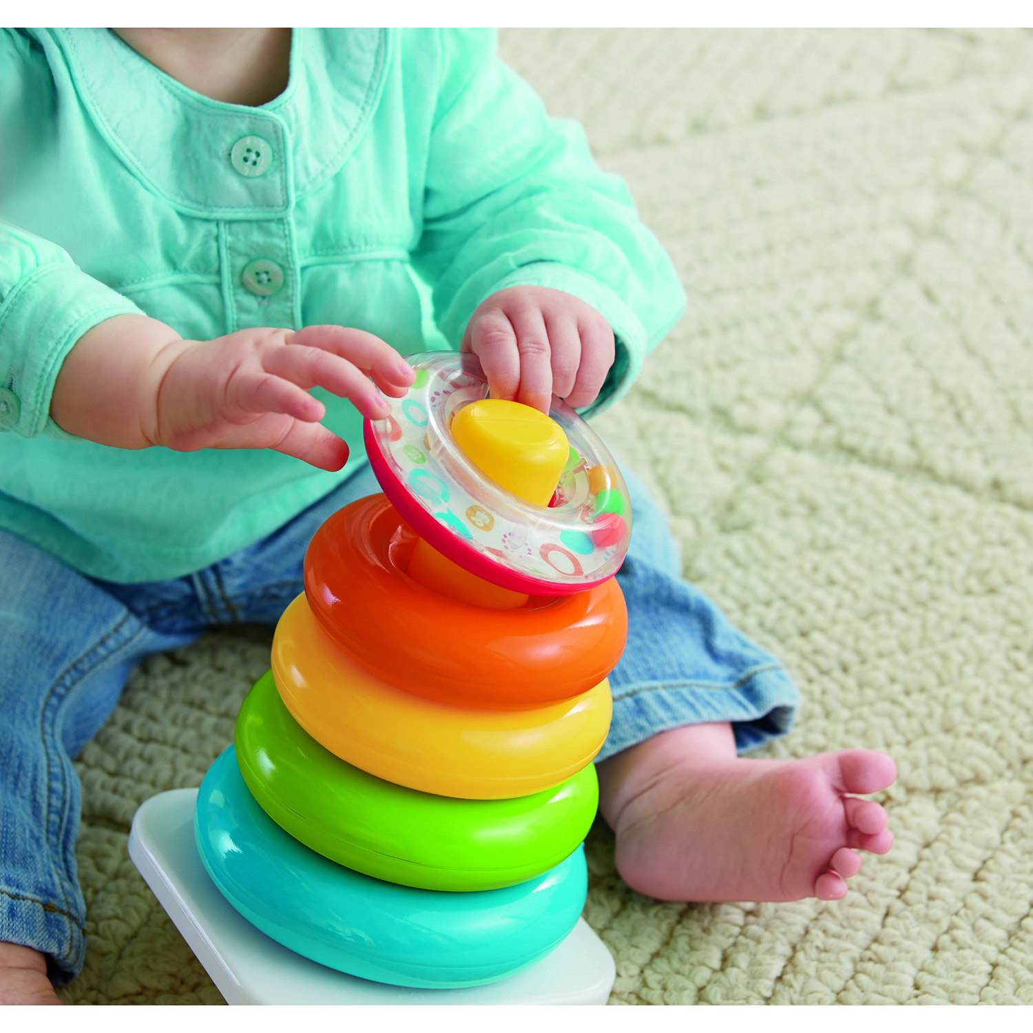 Игрушка Fisher Price пирамидка - фото 13