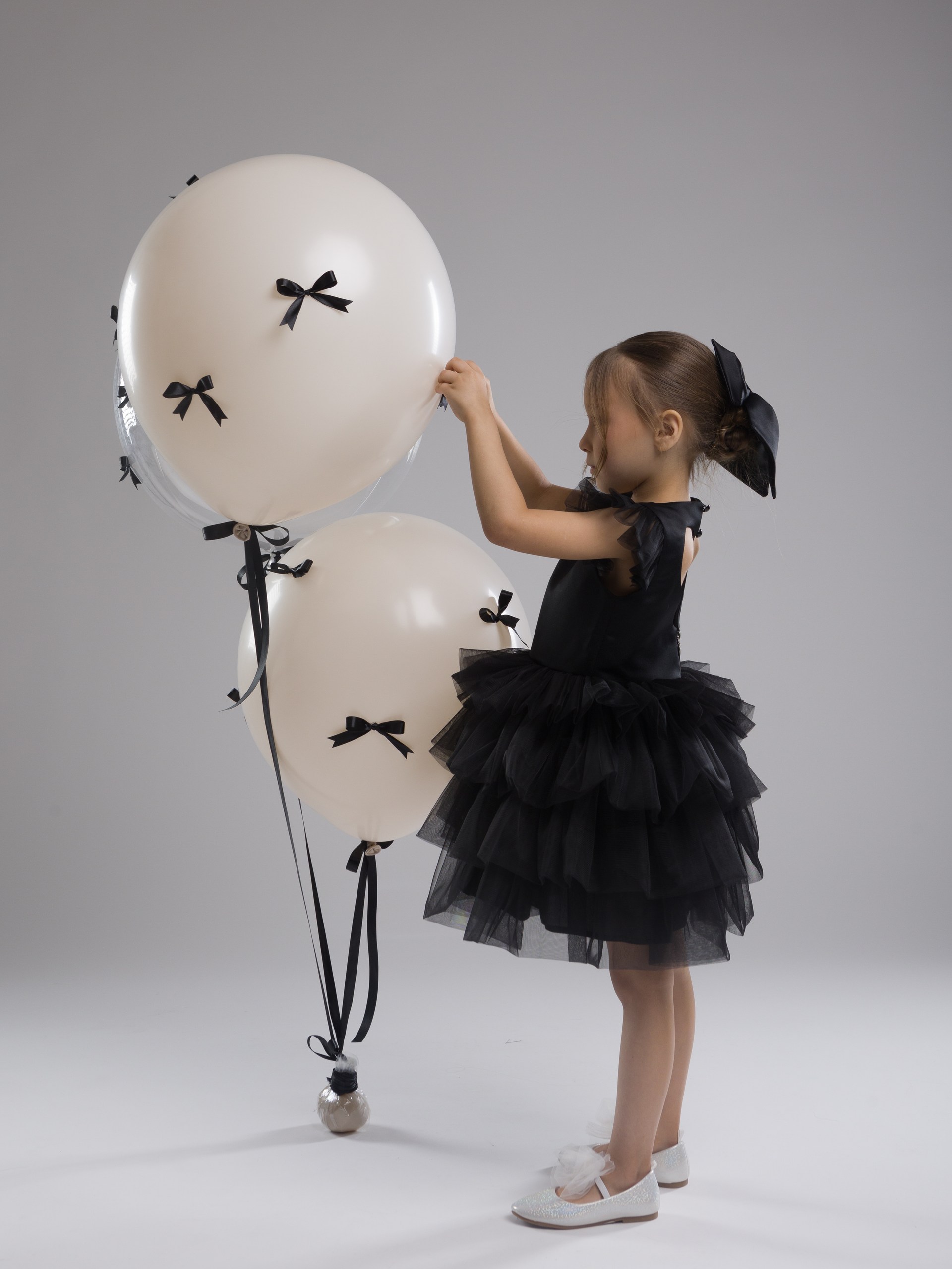 Платье LELUkids 1231.24_зефирка_черный - фото 8